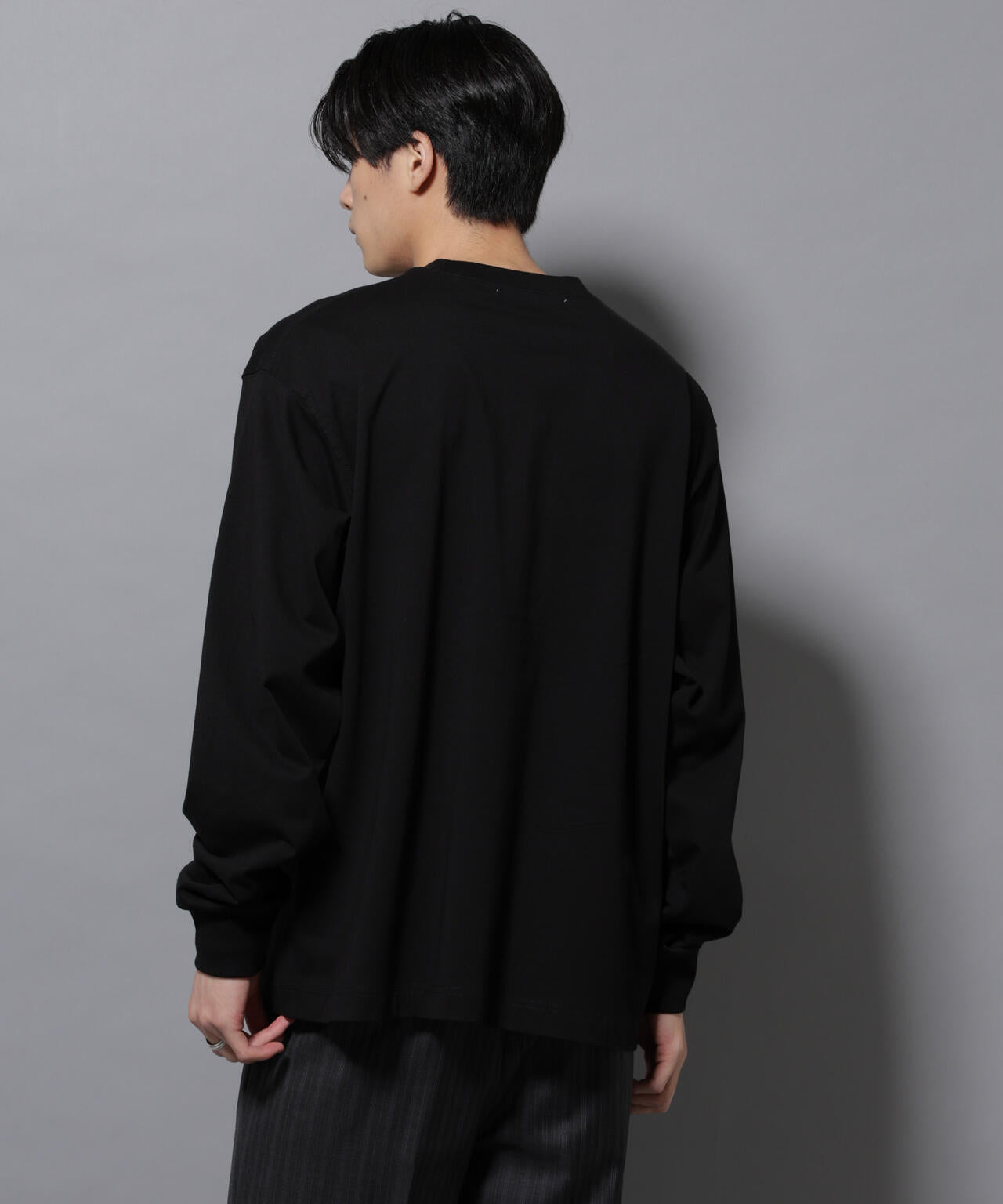 ビックシルエットワンポイントTシャツ 長袖