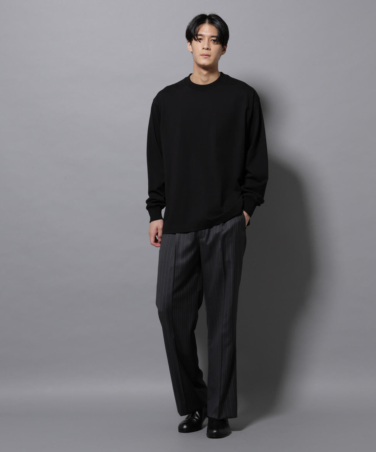 ビックシルエットワンポイントTシャツ 長袖
