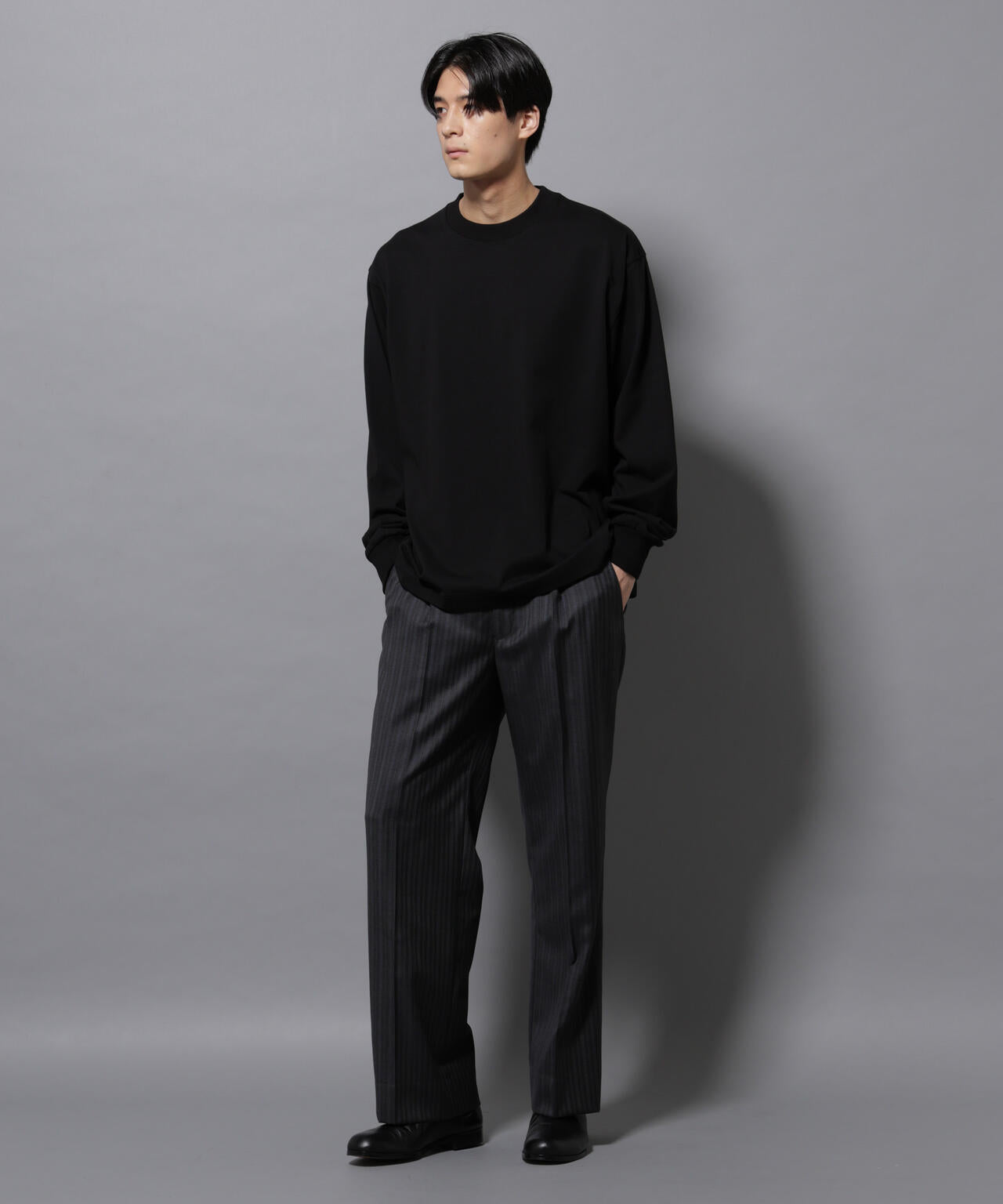 ビックシルエットワンポイントTシャツ 長袖