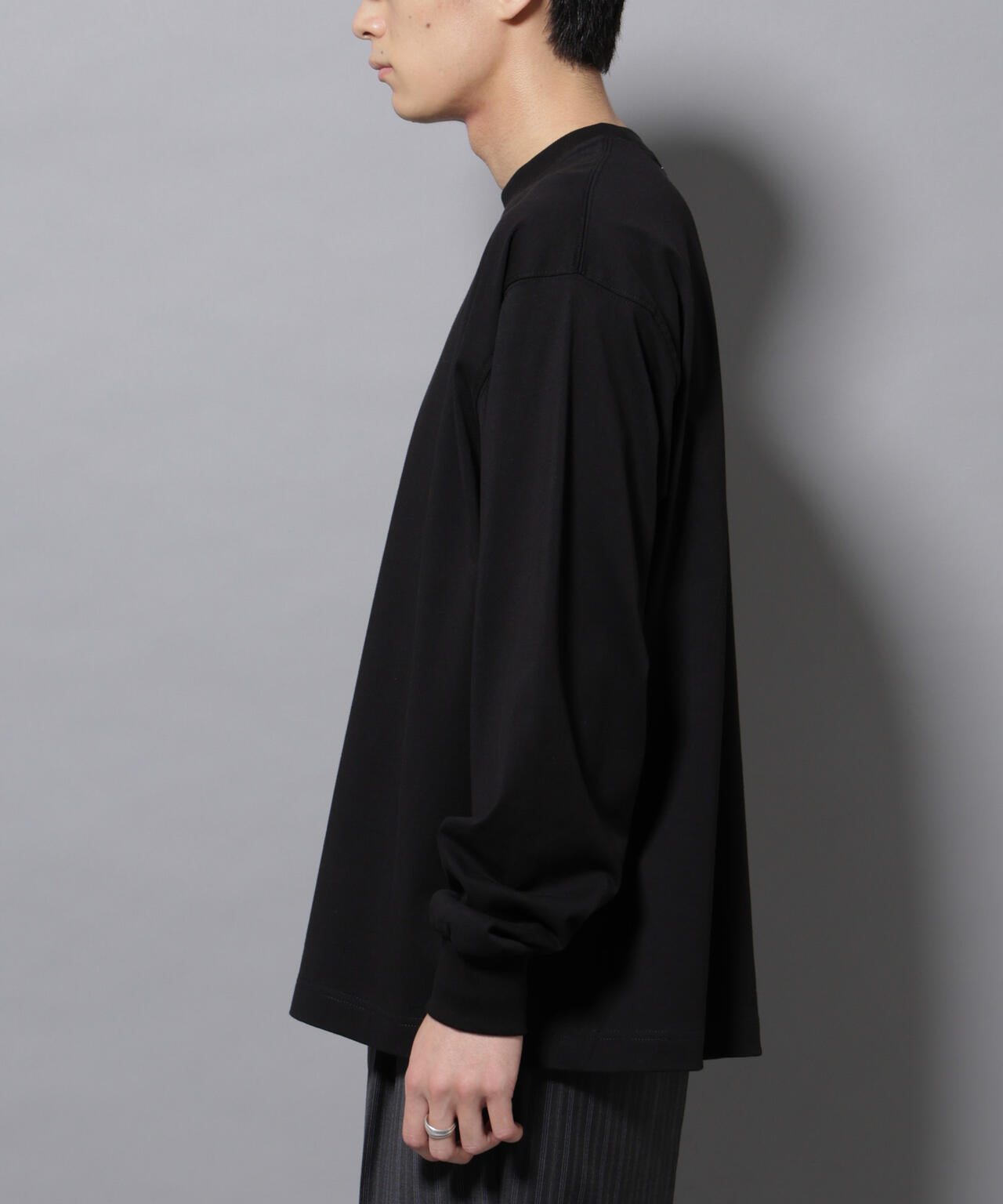 ビックシルエットワンポイントTシャツ 長袖