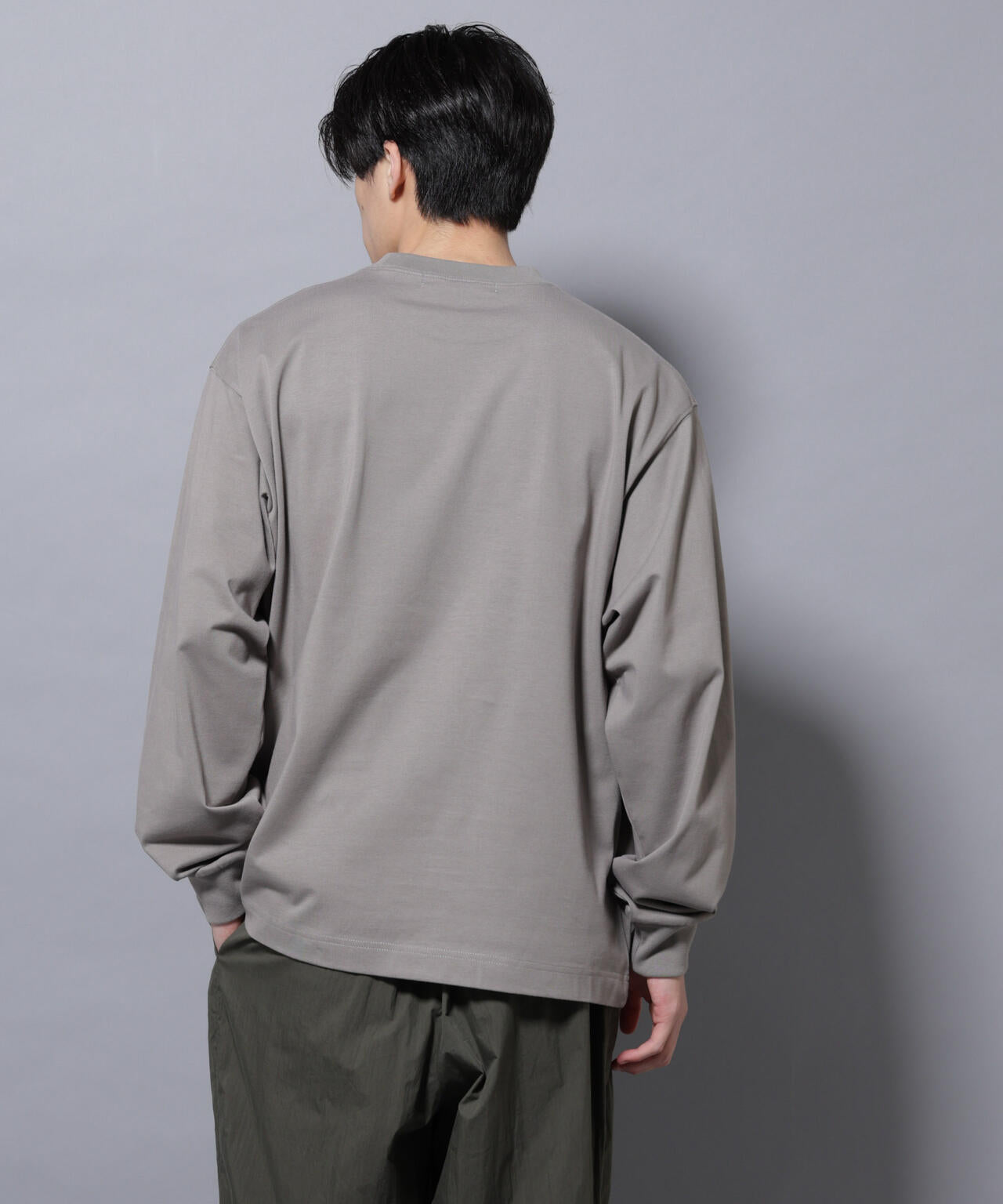 ビックシルエットワンポイントTシャツ 長袖