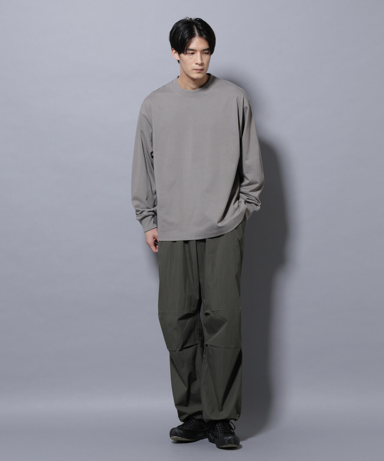 ビックシルエットワンポイントTシャツ 長袖