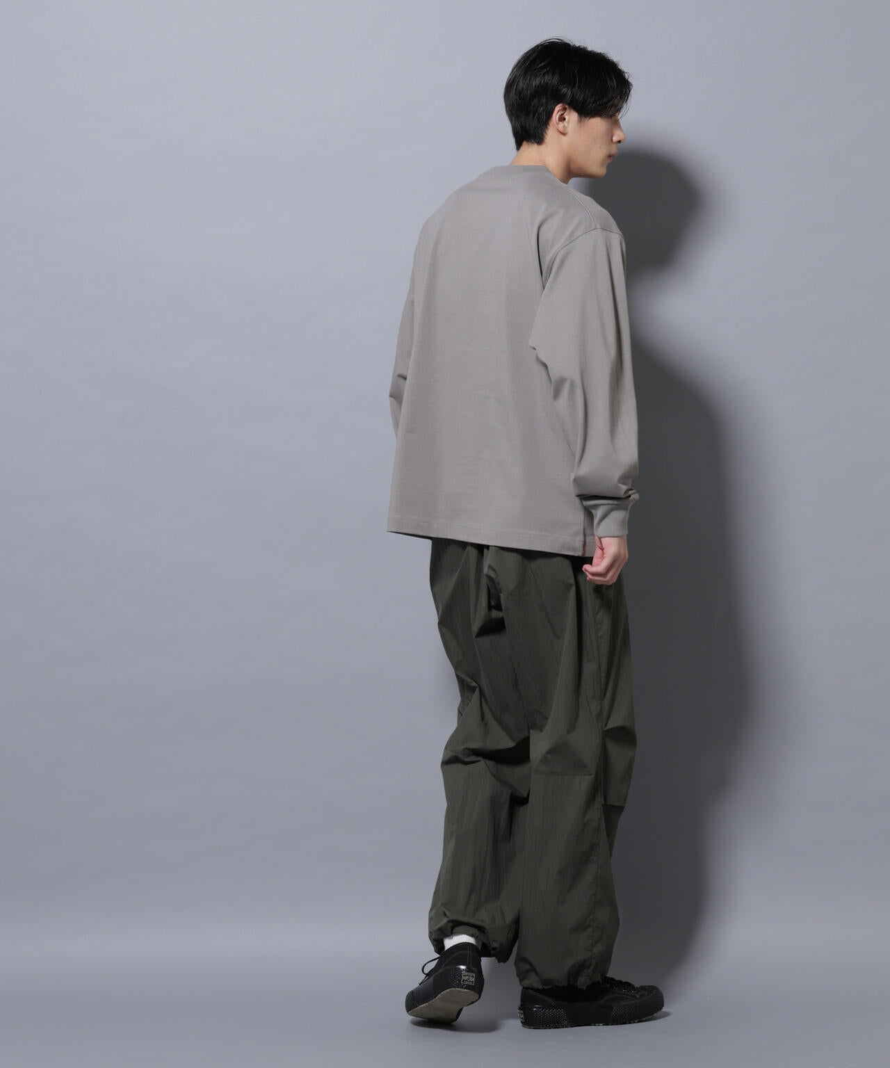 ビックシルエットワンポイントTシャツ 長袖