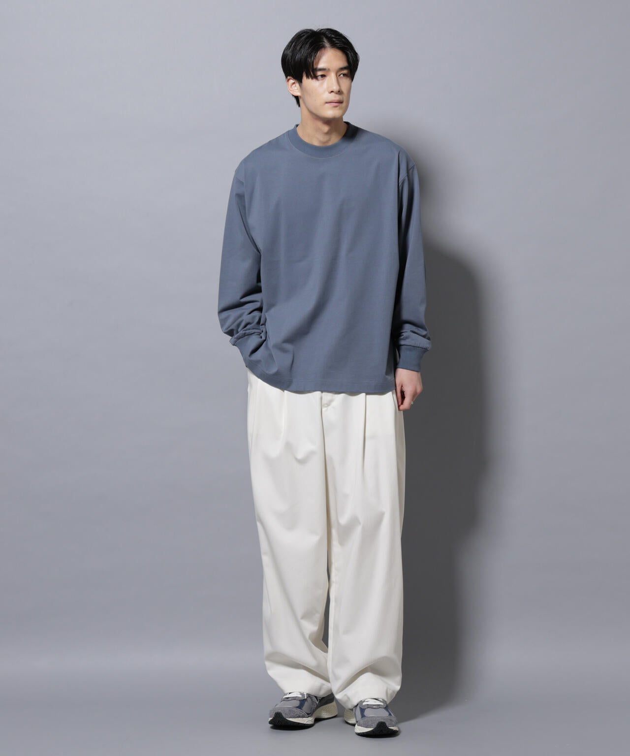 ビックシルエットワンポイントTシャツ 長袖