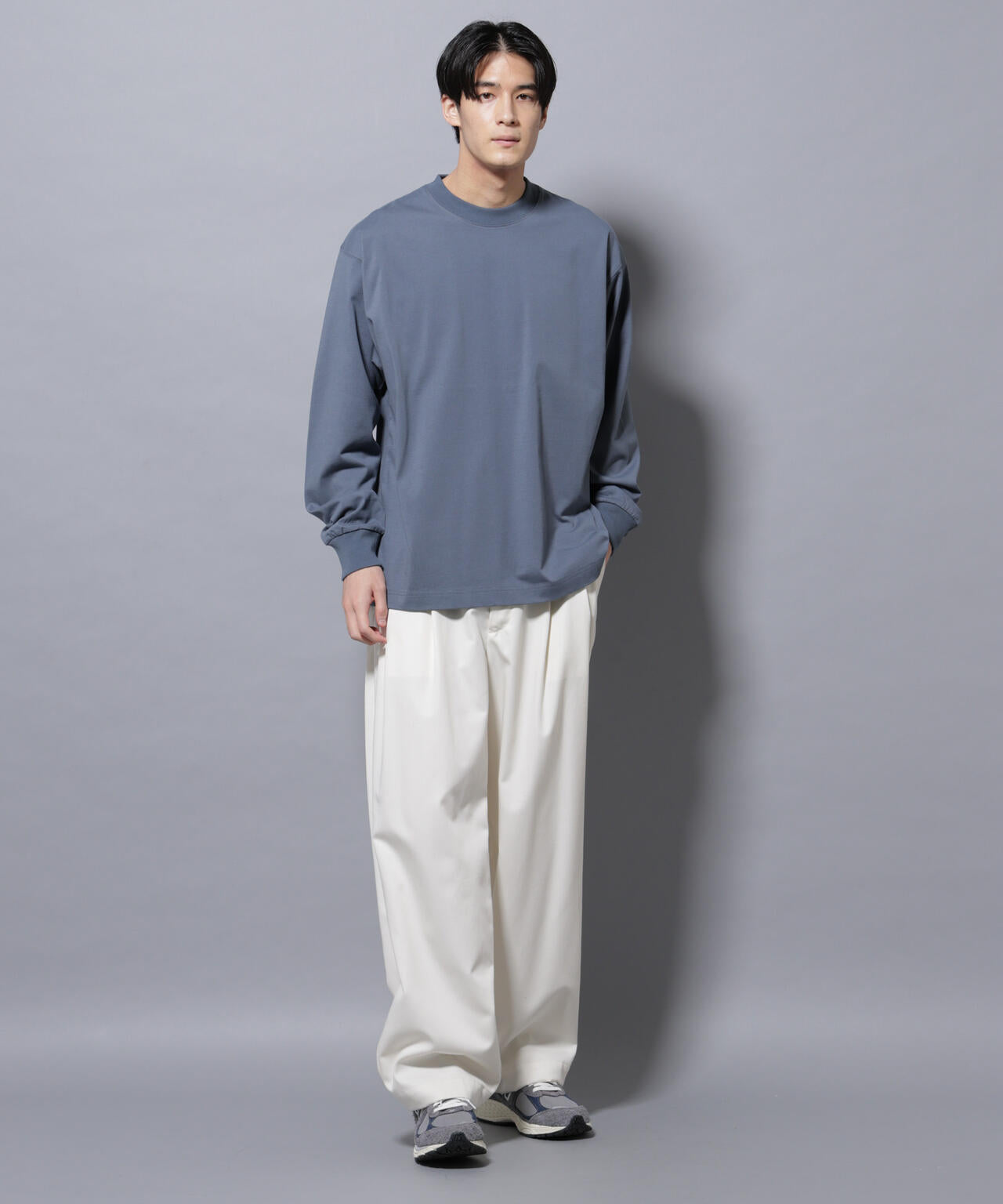 ビックシルエットワンポイントTシャツ 長袖