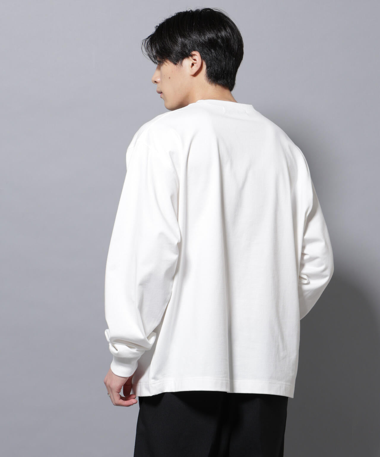 ビックシルエットワンポイントTシャツ 長袖