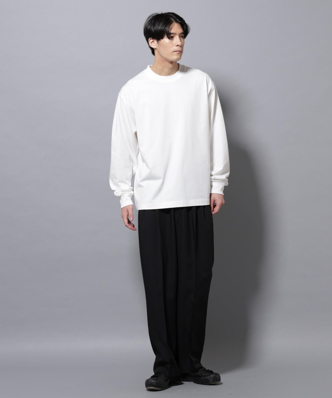 ビックシルエットワンポイントTシャツ 長袖