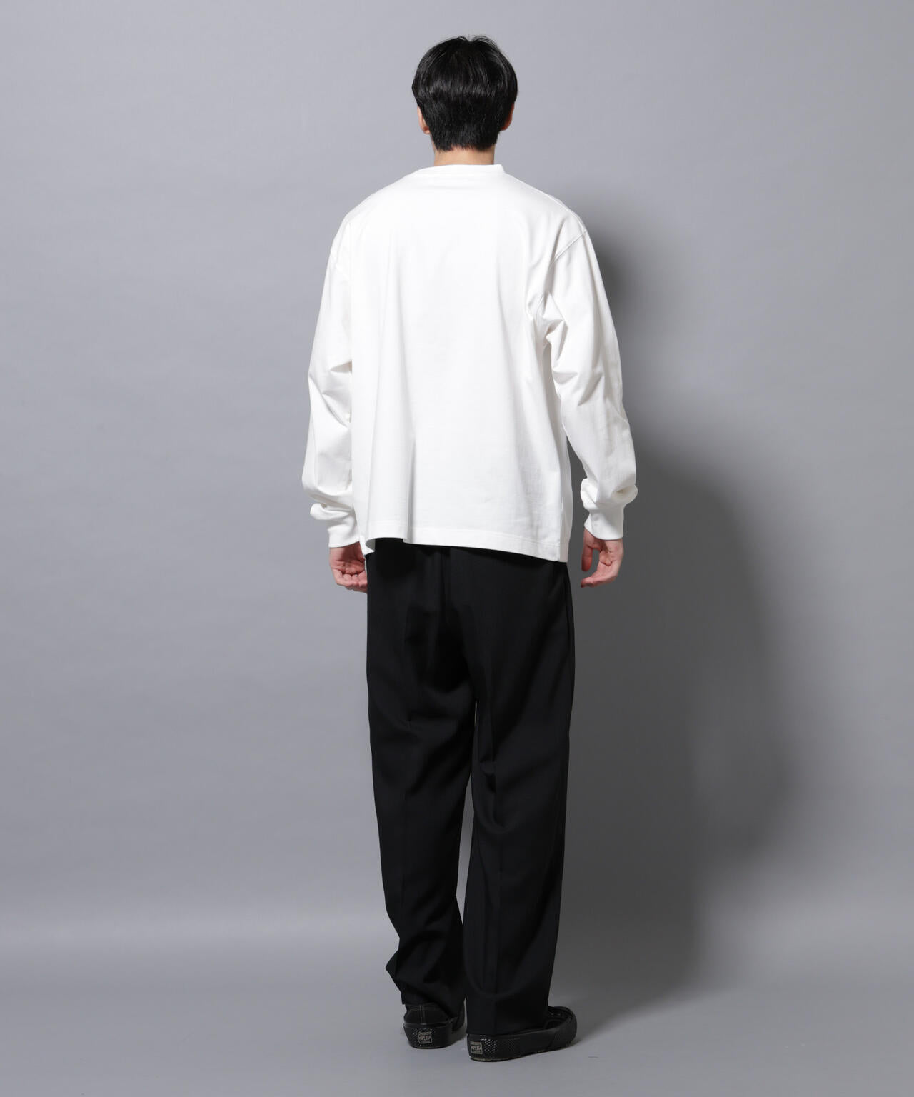 ビックシルエットワンポイントTシャツ 長袖