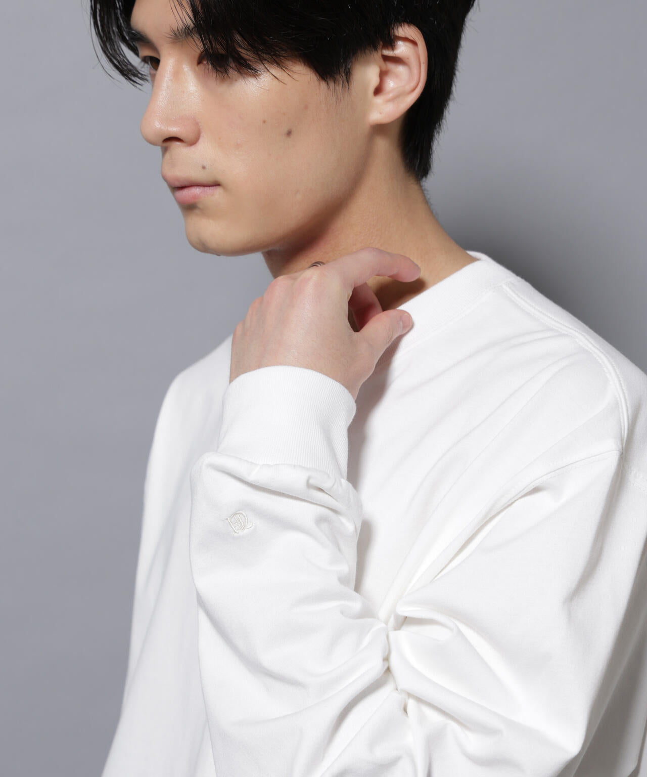 ビックシルエットワンポイントTシャツ 長袖