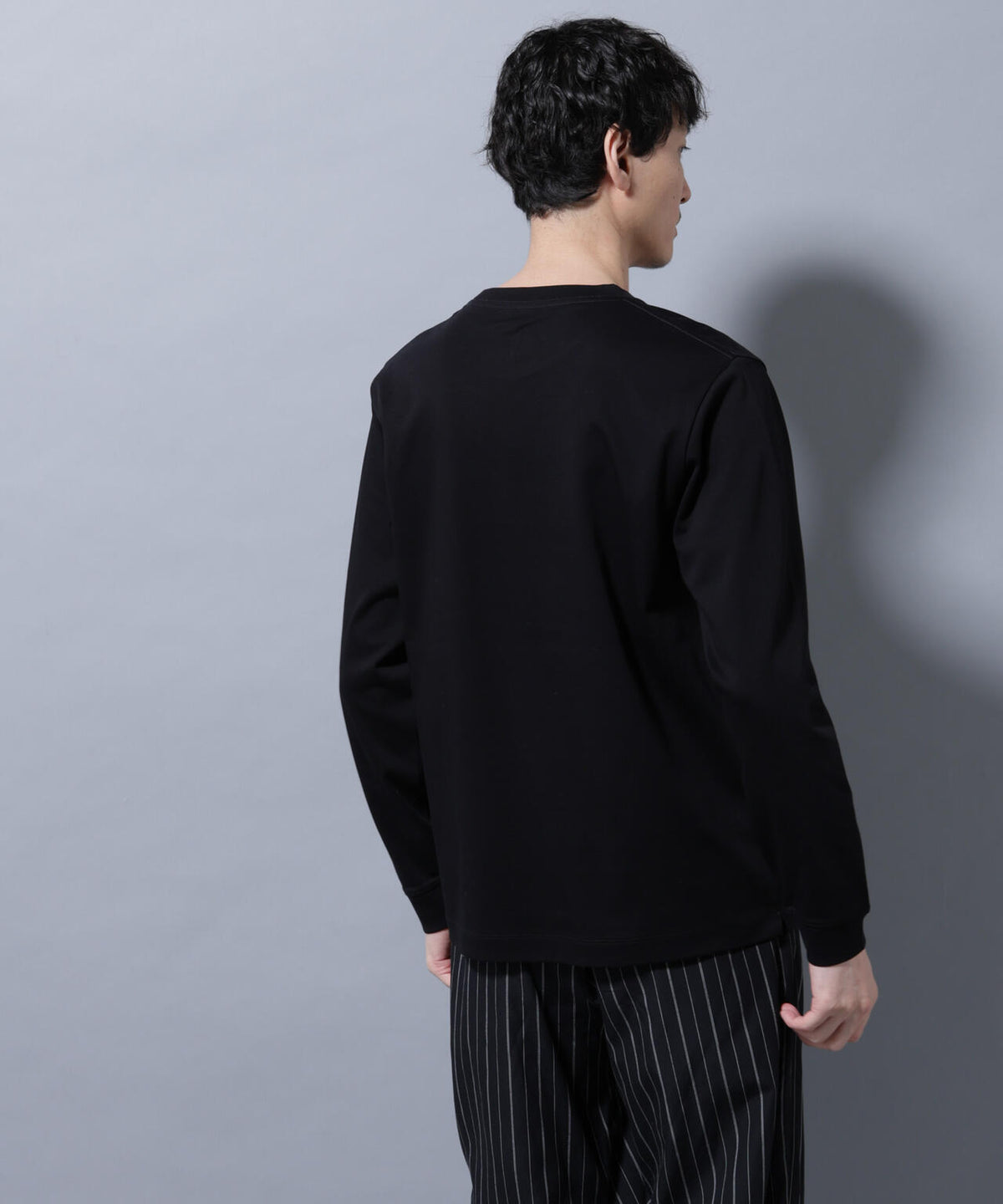 アンチスメルクルーネックTシャツ 長袖