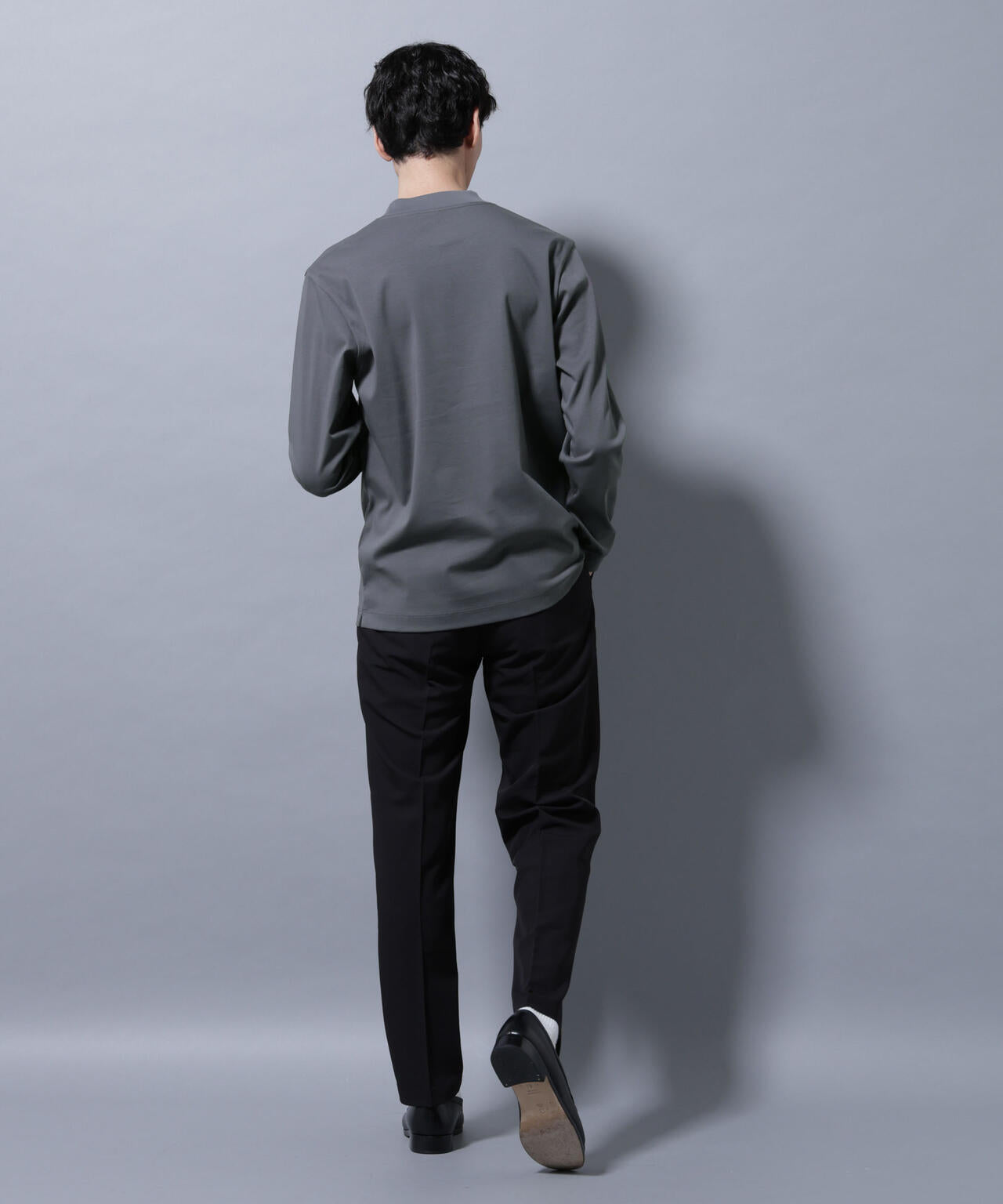 アンチスメルモックネックTシャツ 長袖