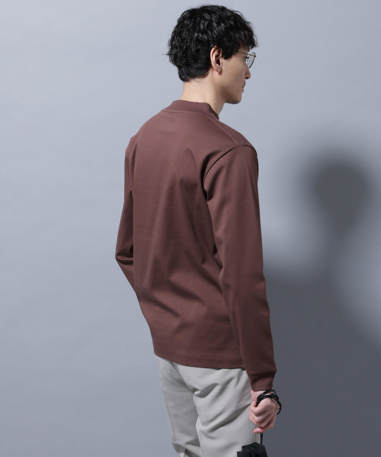 アンチスメルモックネックTシャツ 長袖