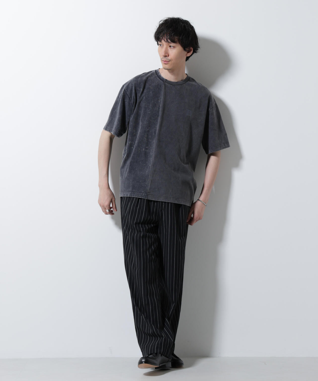 ｢A-C-Z｣2トーンピグメントTシャツ 半袖
