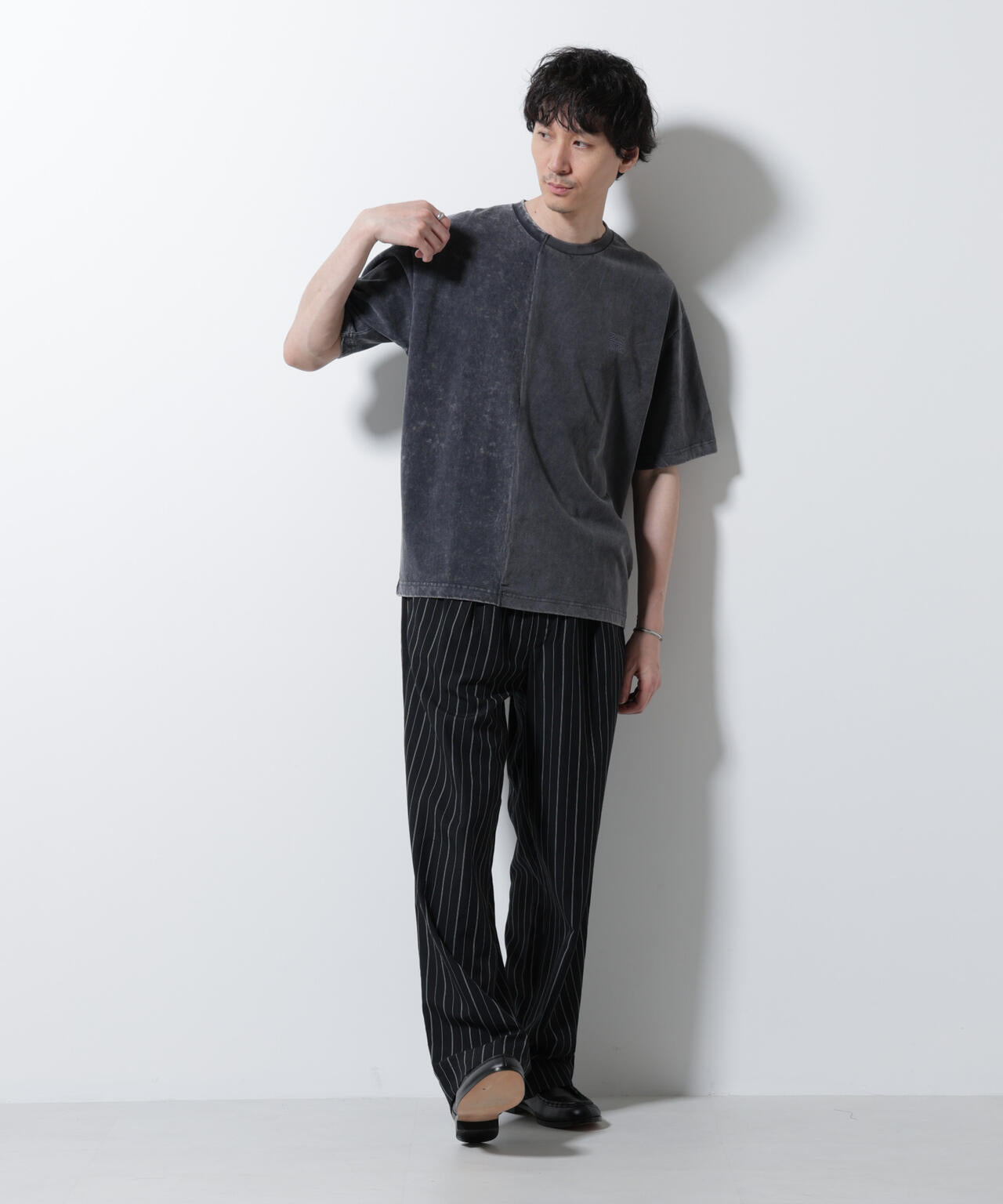 ｢A-C-Z｣2トーンピグメントTシャツ 半袖