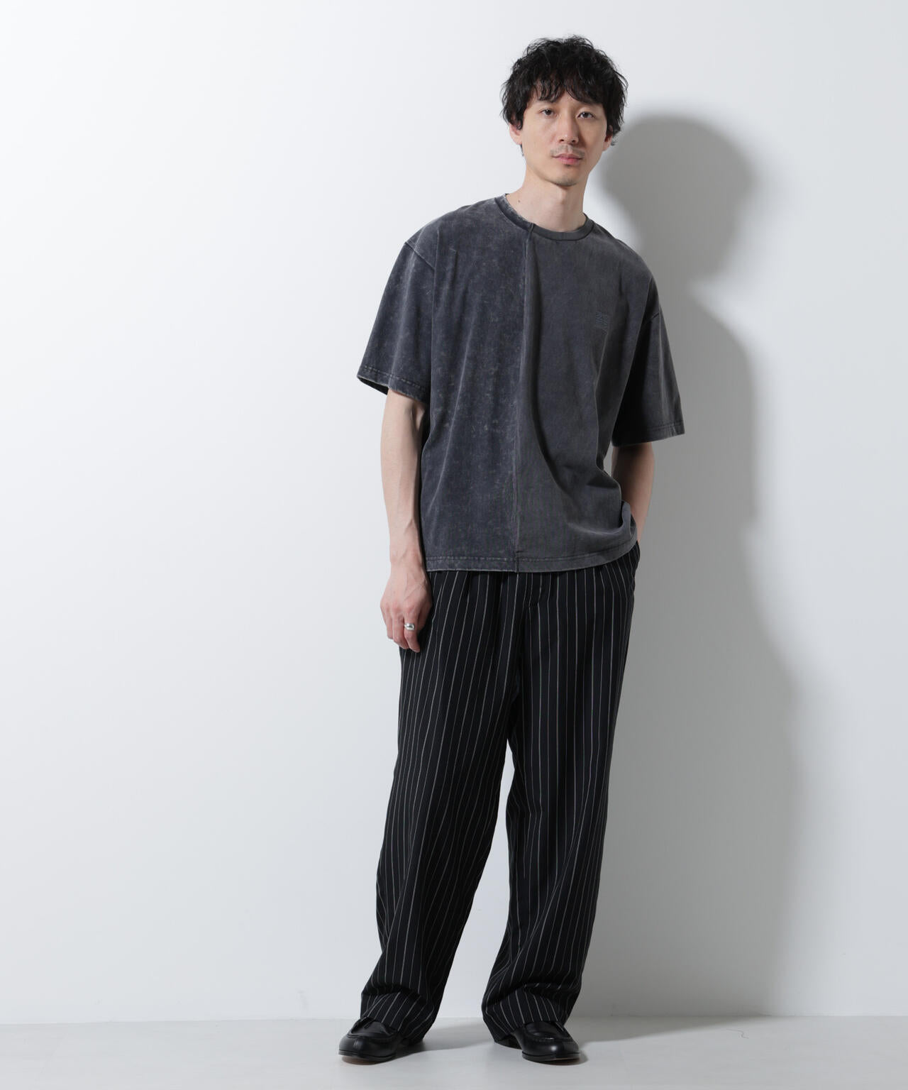 ｢A-C-Z｣2トーンピグメントTシャツ 半袖