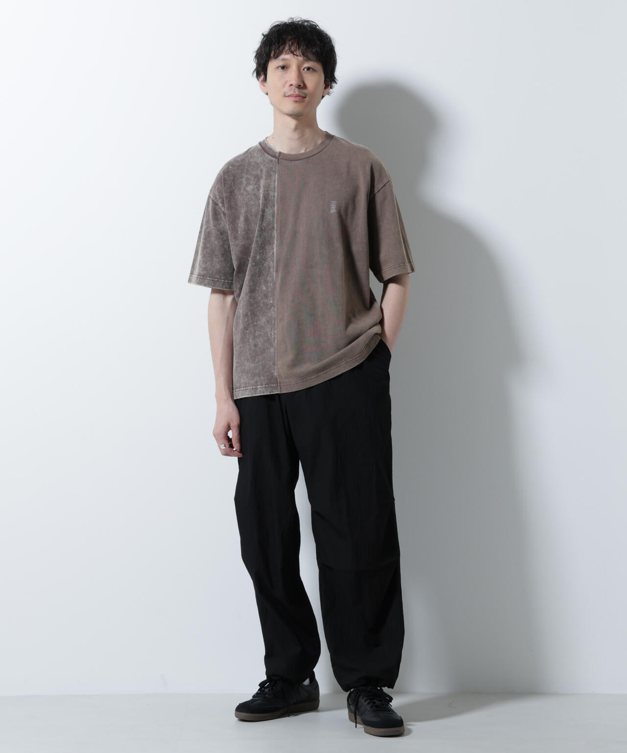 ｢A-C-Z｣2トーンピグメントTシャツ 半袖