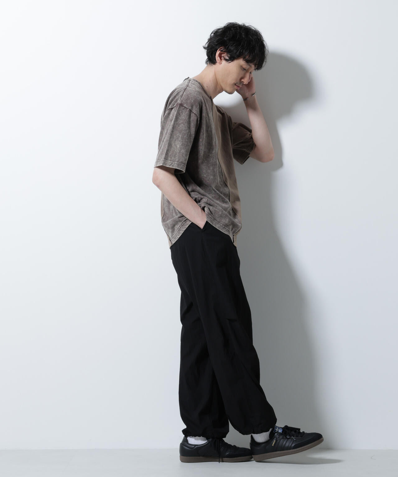 ｢A-C-Z｣2トーンピグメントTシャツ 半袖