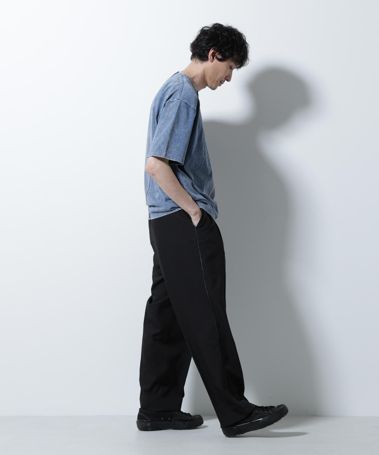｢A-C-Z｣2トーンピグメントTシャツ 半袖