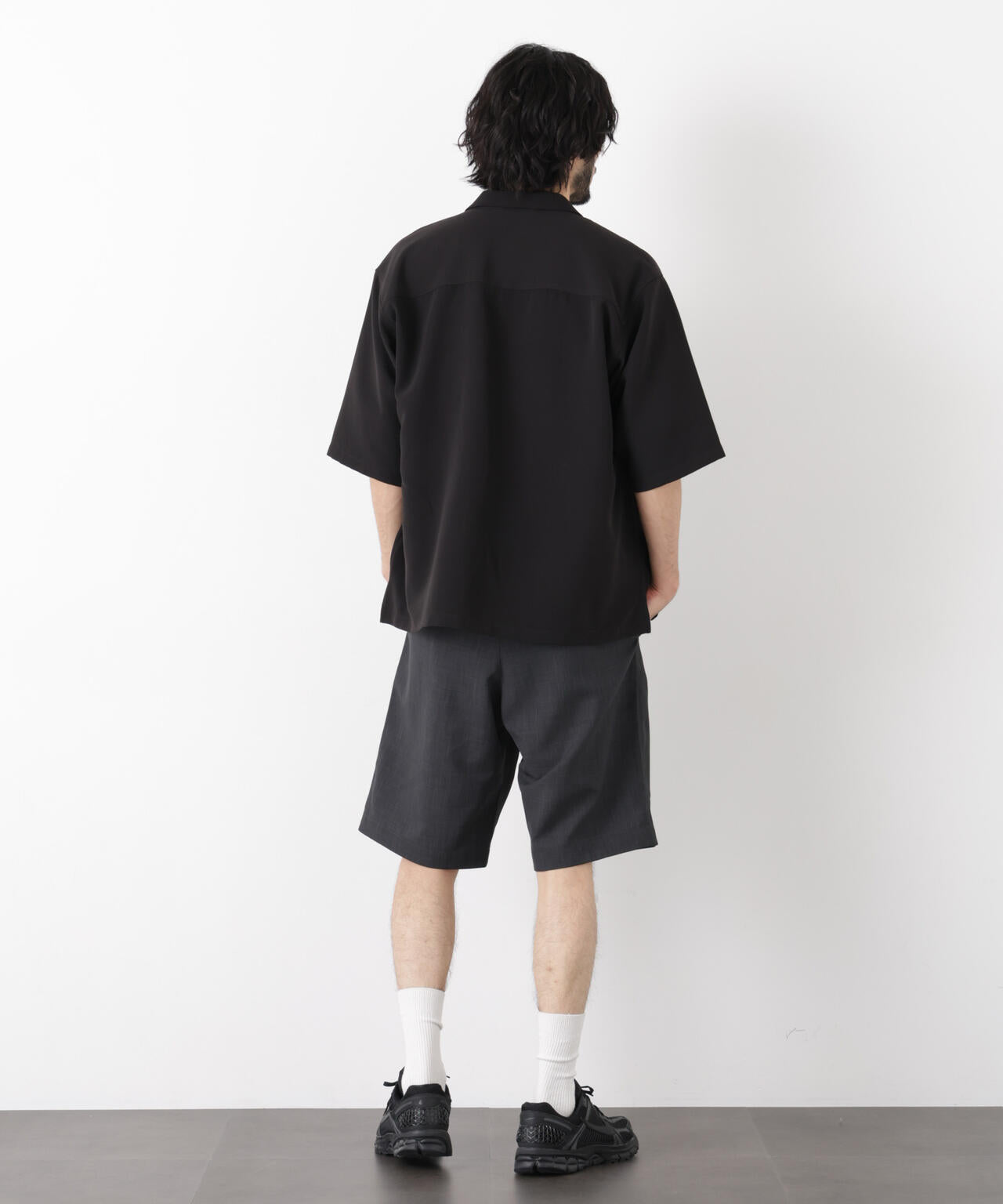 リングドットラペルシャツ 半袖