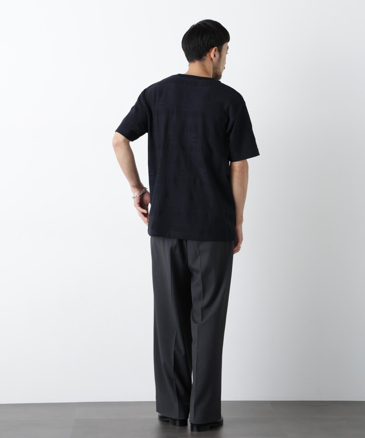 リンクスジャガードTシャツ 半袖