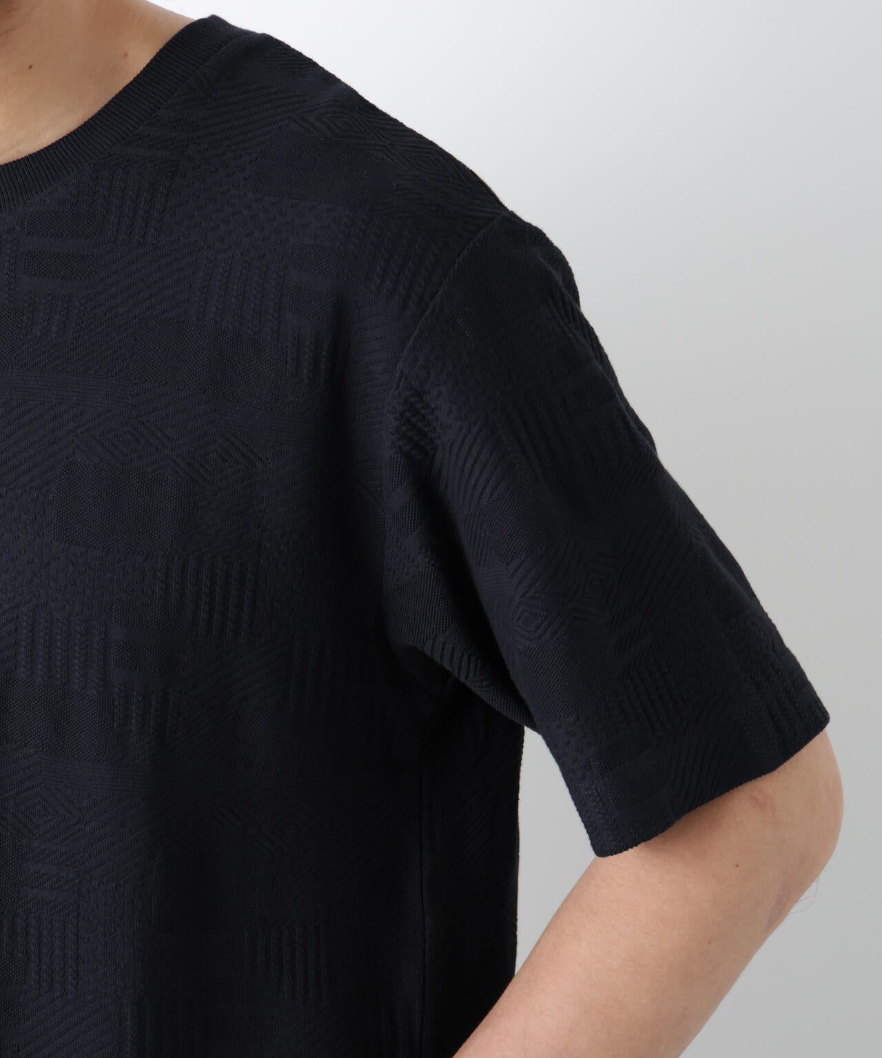 リンクスジャガードTシャツ 半袖