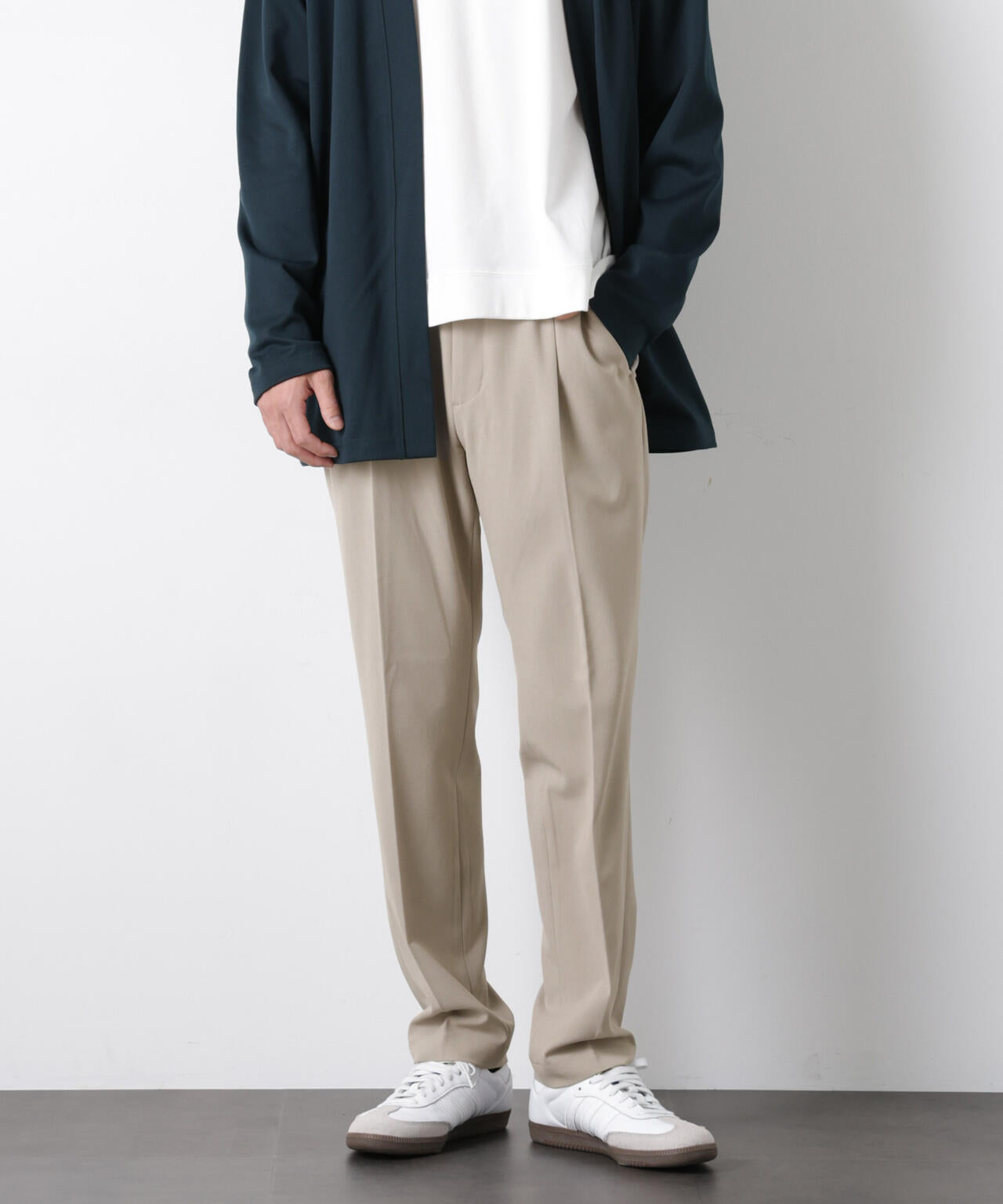 ALWAYS EASY ワンタックスラックス（セットアップ可）
