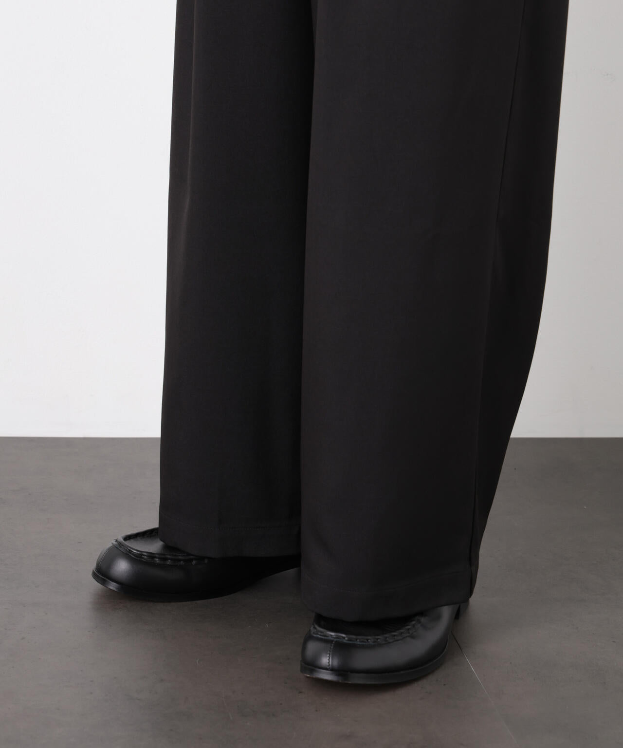 ポリエステルウィーブ ワイドパンツ