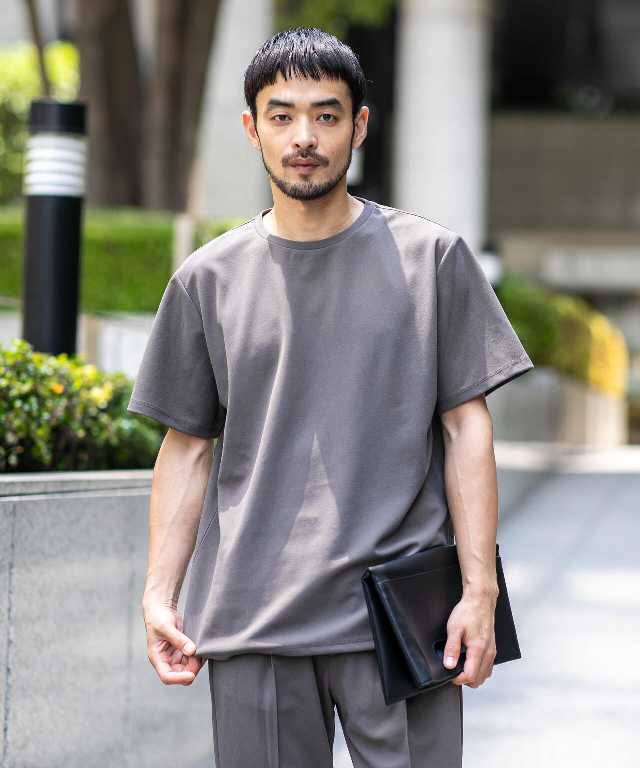 WEB限定/シンセティックレザー2WAYクラッチバッグ