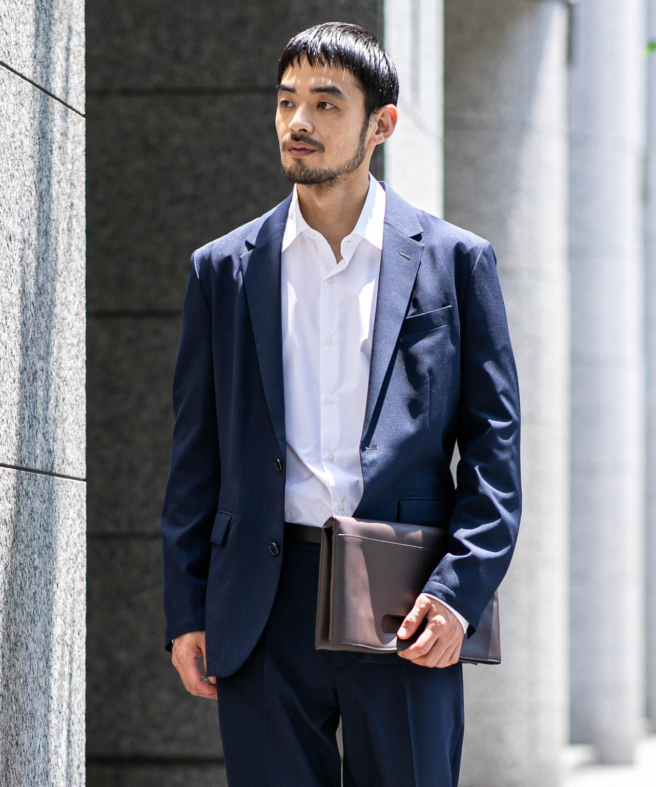 WEB限定/シンセティックレザー2WAYクラッチバッグ