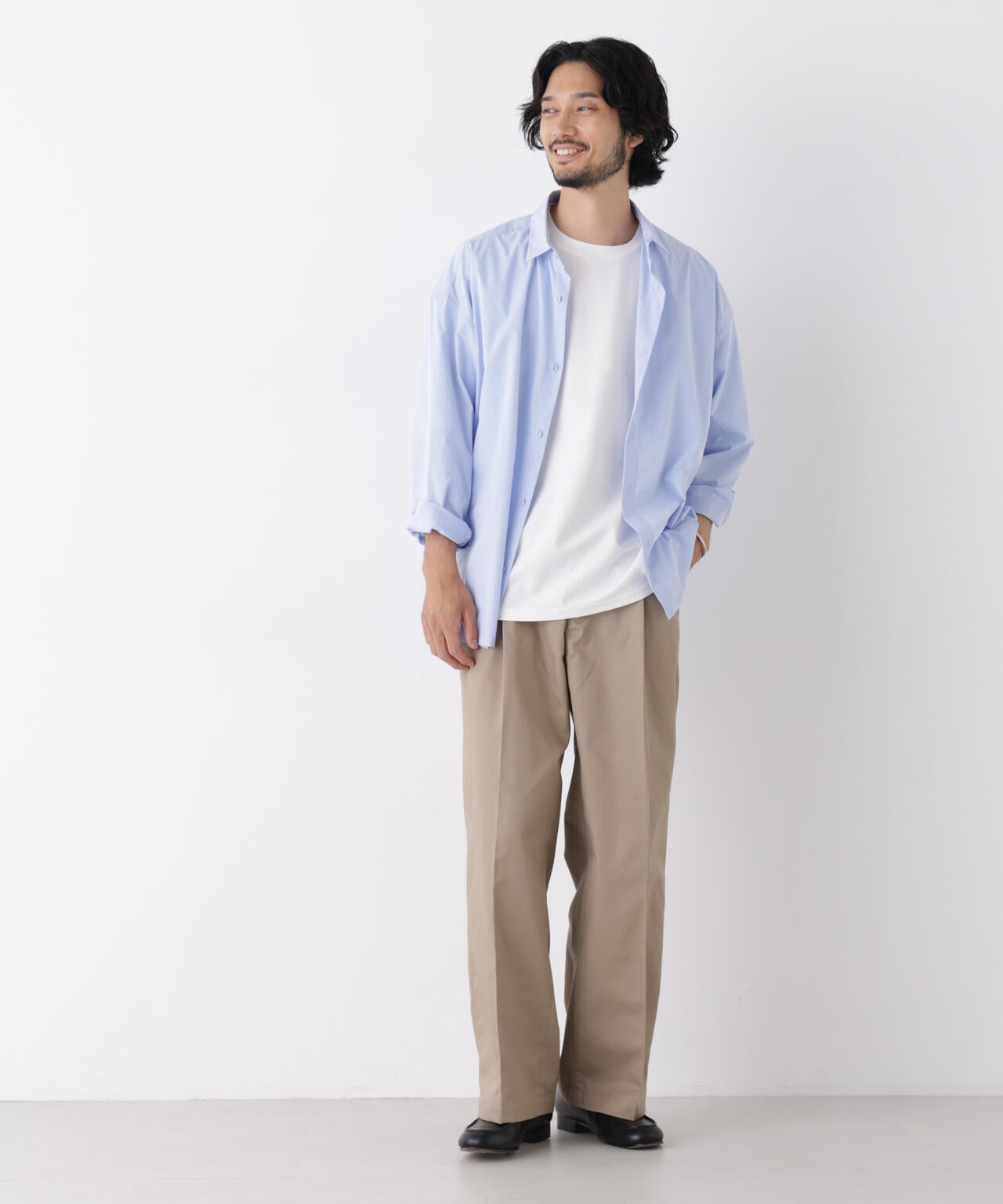 CAVE(R)ビッグドレープスクウェアシャツ 長袖