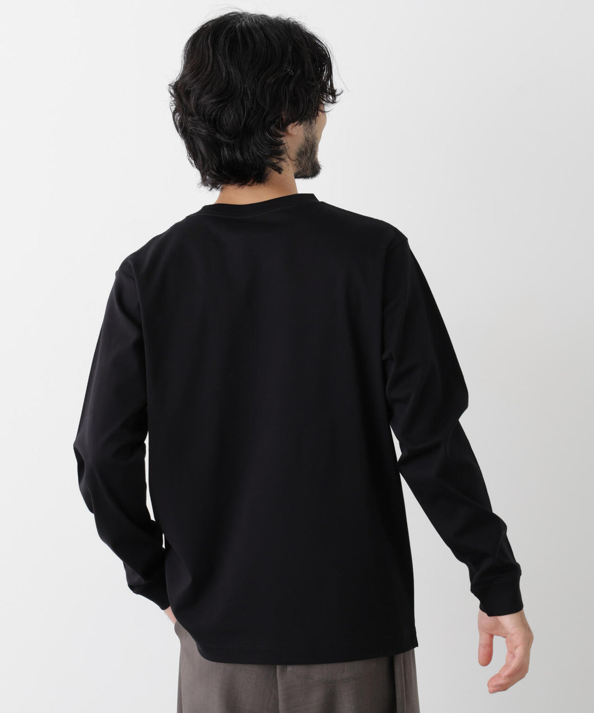 アンチスメルクルーネックTシャツ 長袖