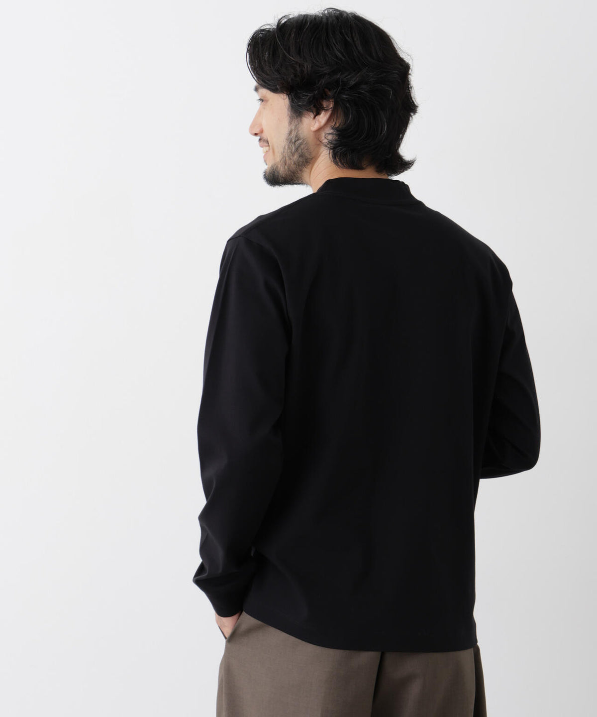 アンチスメルモックネックTシャツ 長袖