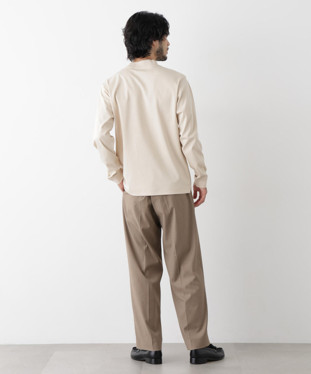 アンチスメルモックネックTシャツ 長袖