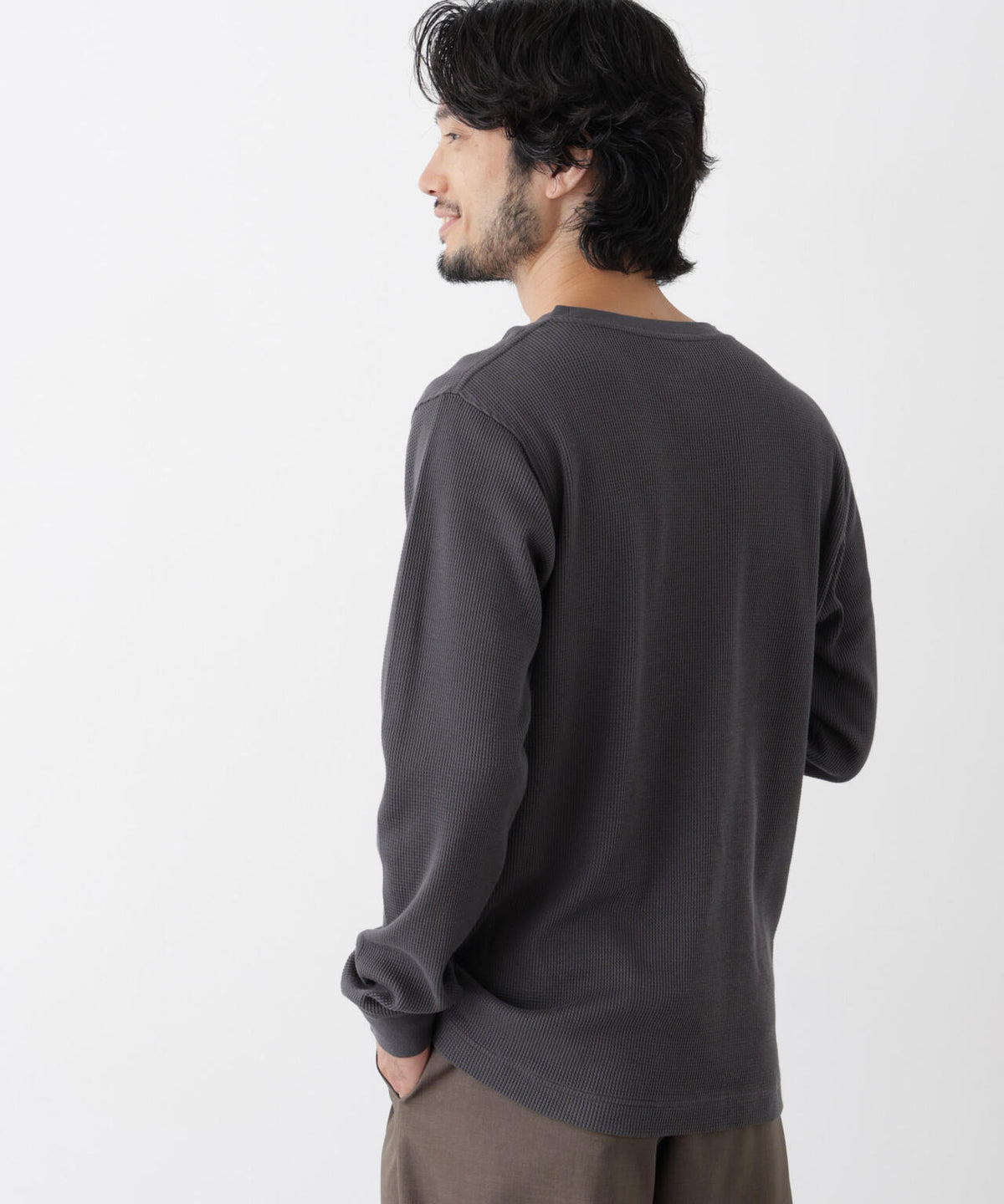 アンチスメルワッフル Tシャツ 長袖