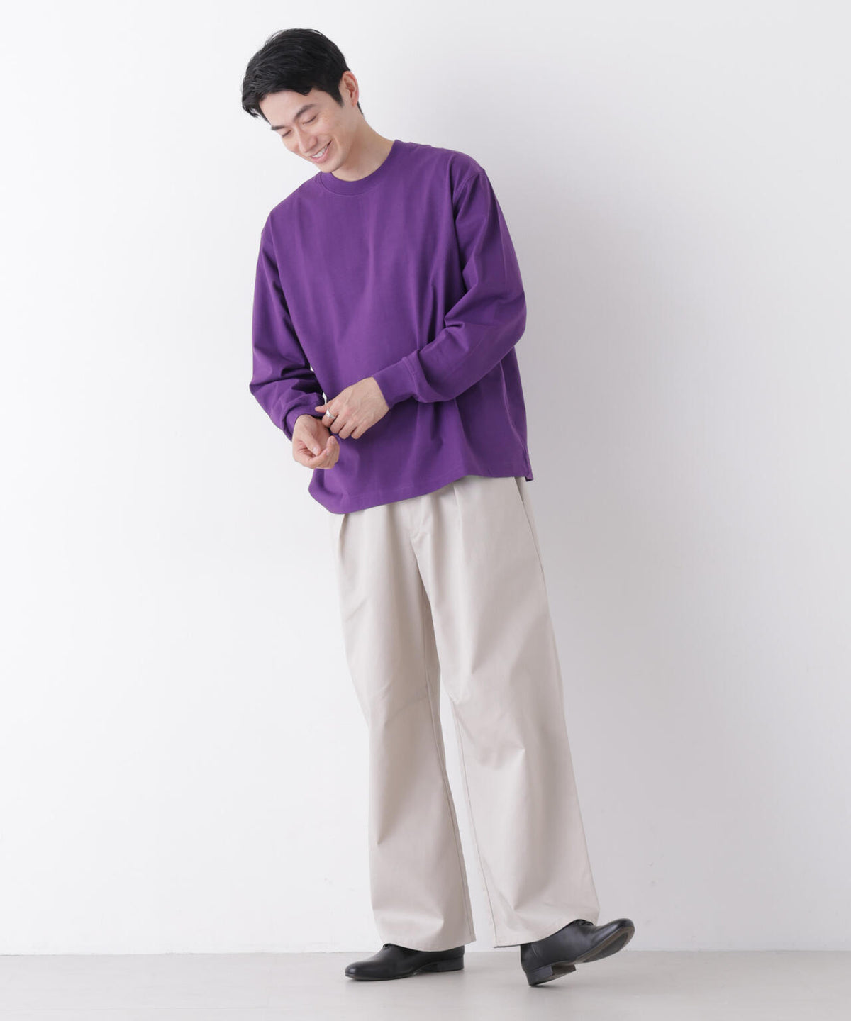 8ozビッグシルエットTシャツ 長袖