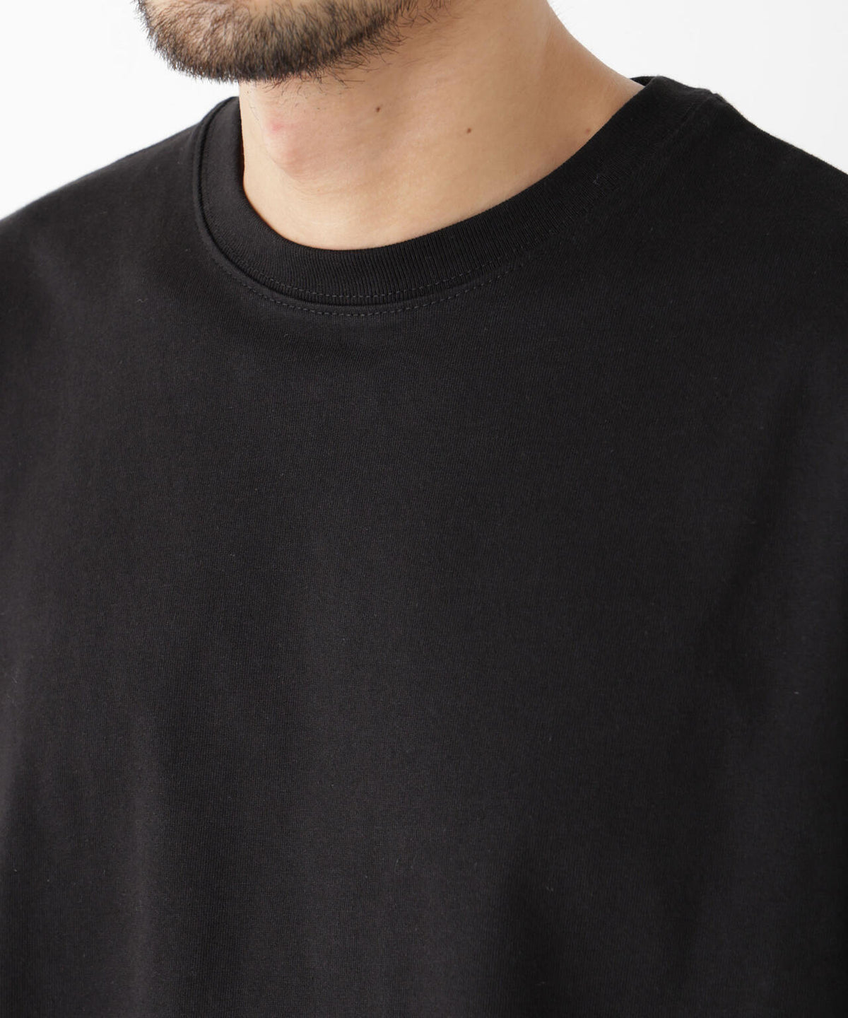 WEB限定/度詰めプレーティングクロップドTシャツ長袖