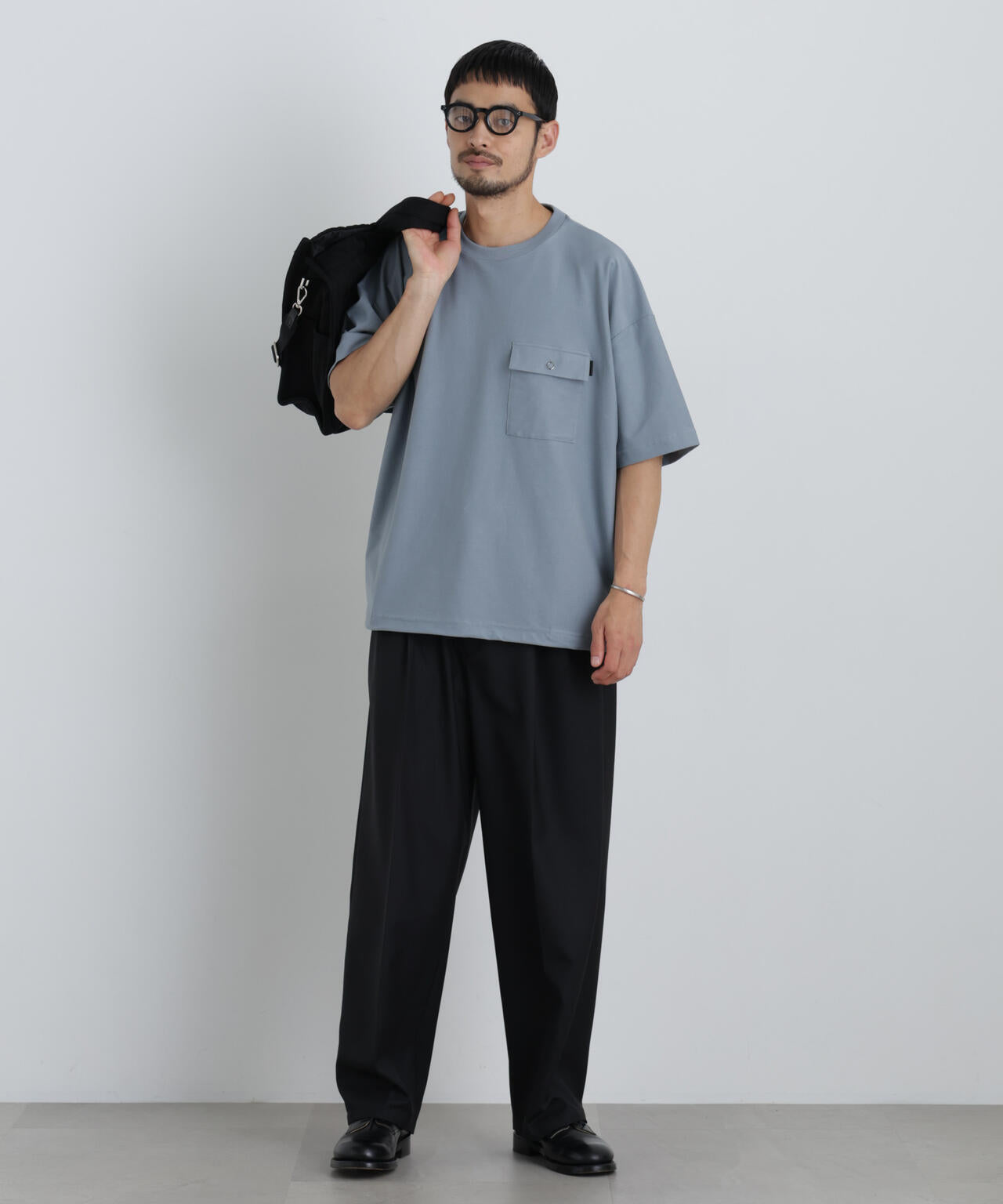 リングドットポケットTシャツ半袖