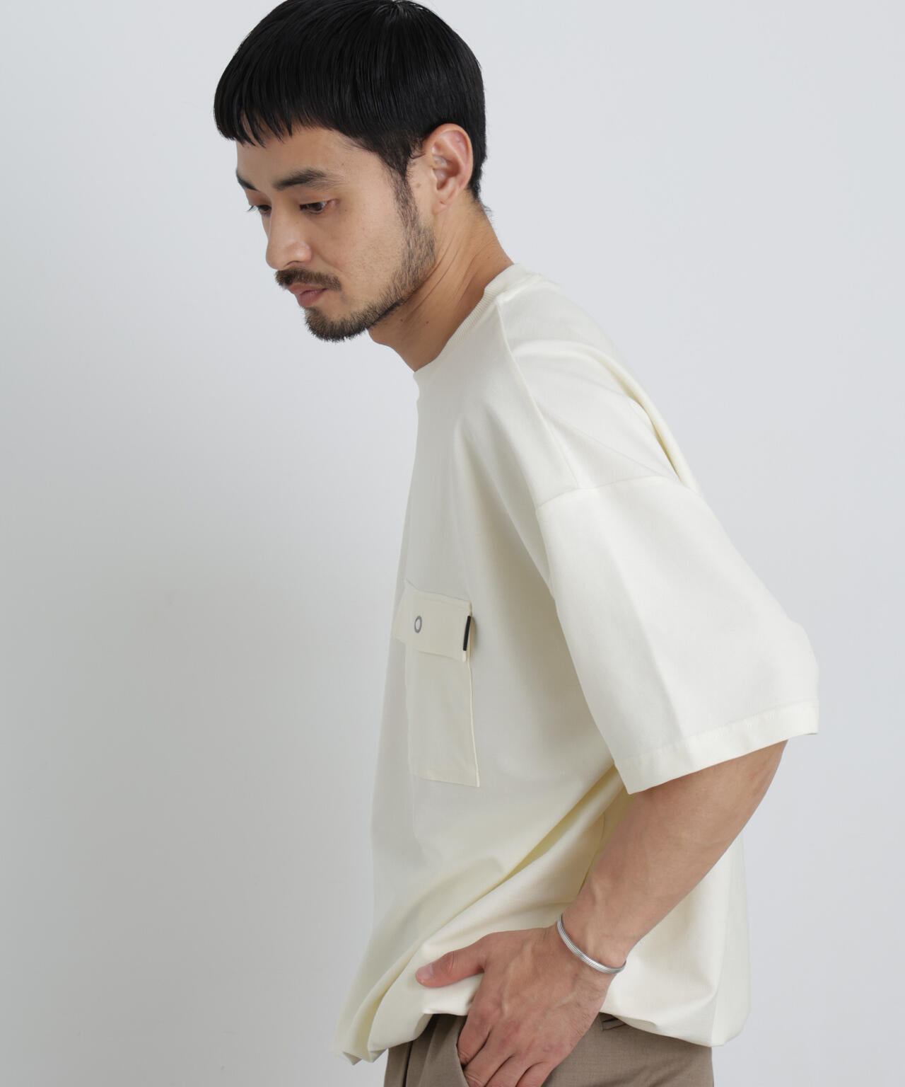 リングドットポケットTシャツ半袖