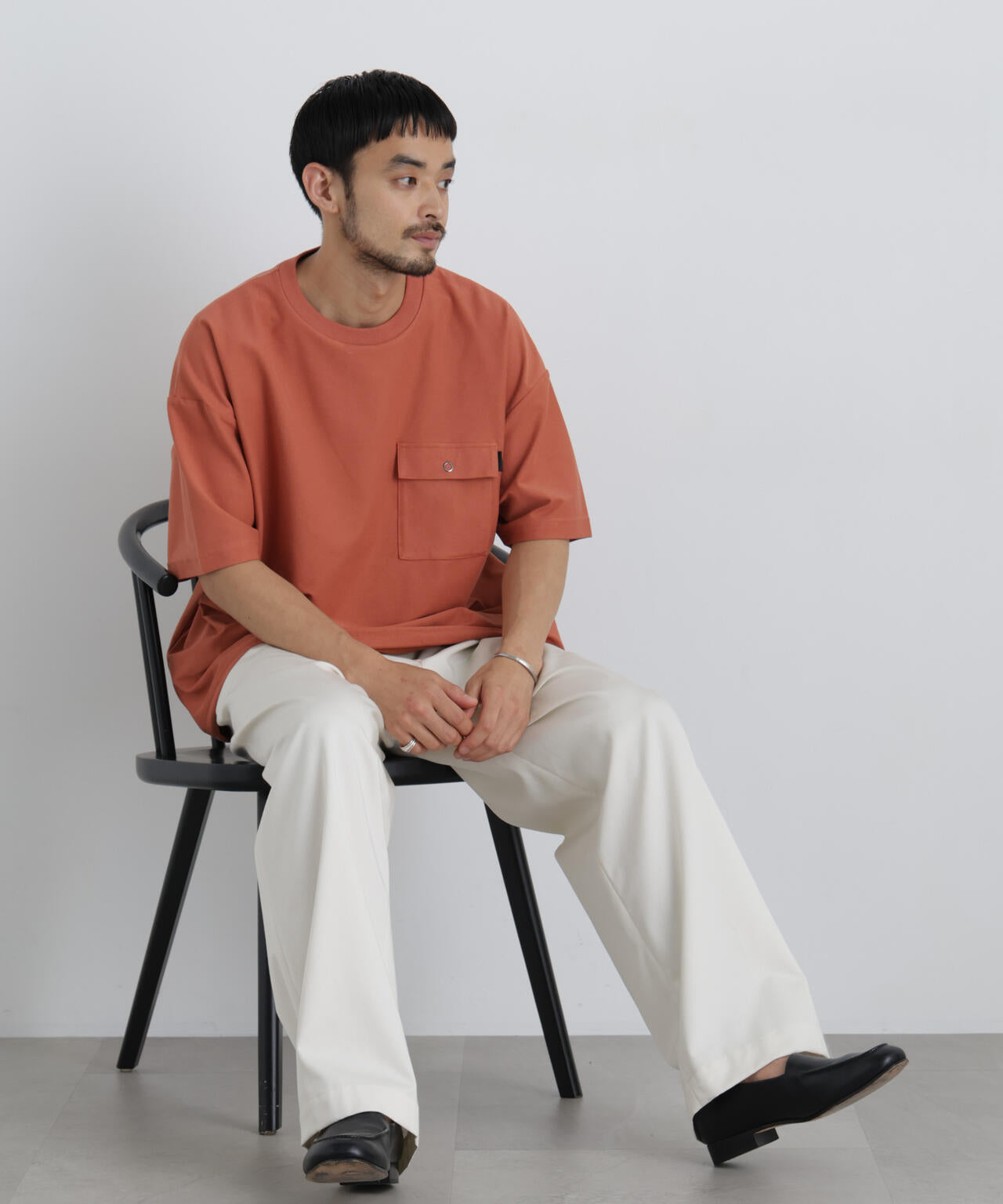 リングドットポケットTシャツ半袖