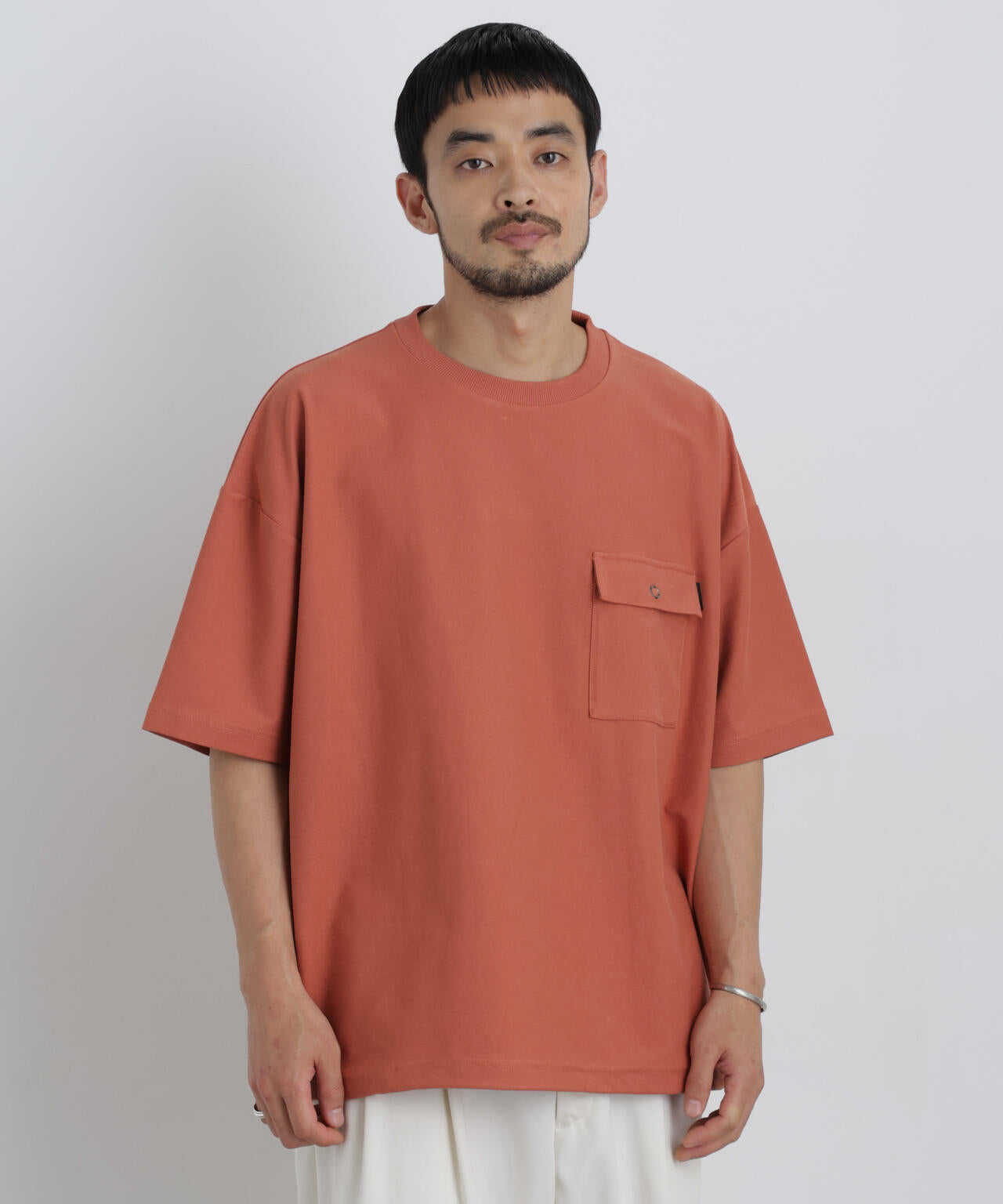 リングドットポケットTシャツ半袖