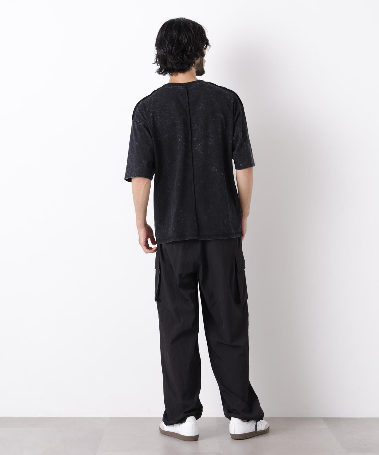 ワンポイントピグメントTシャツ 半袖