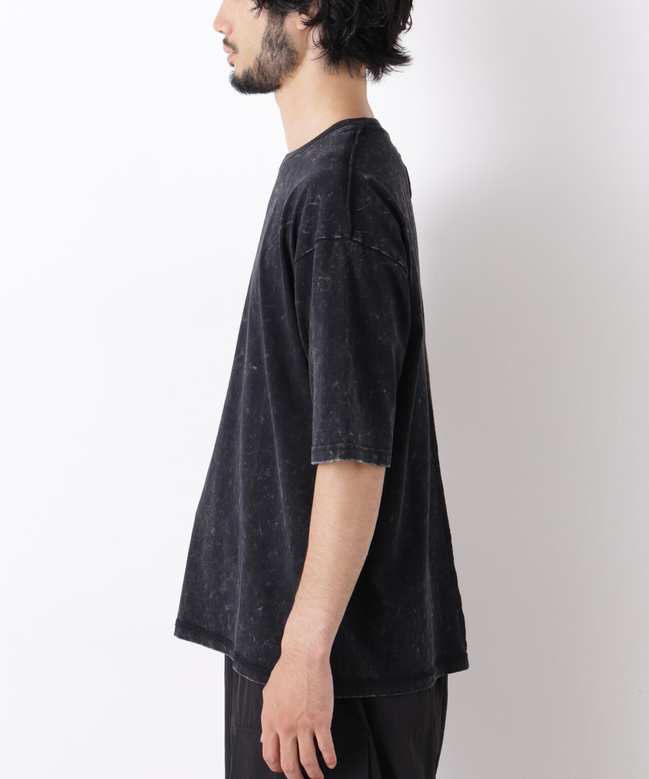 ワンポイントピグメントTシャツ 半袖