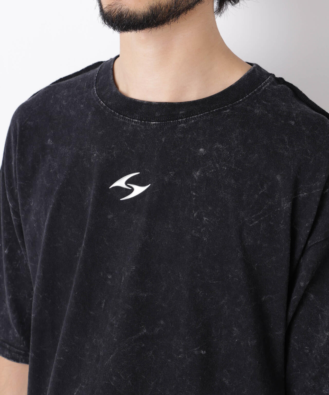 ワンポイントピグメントTシャツ 半袖