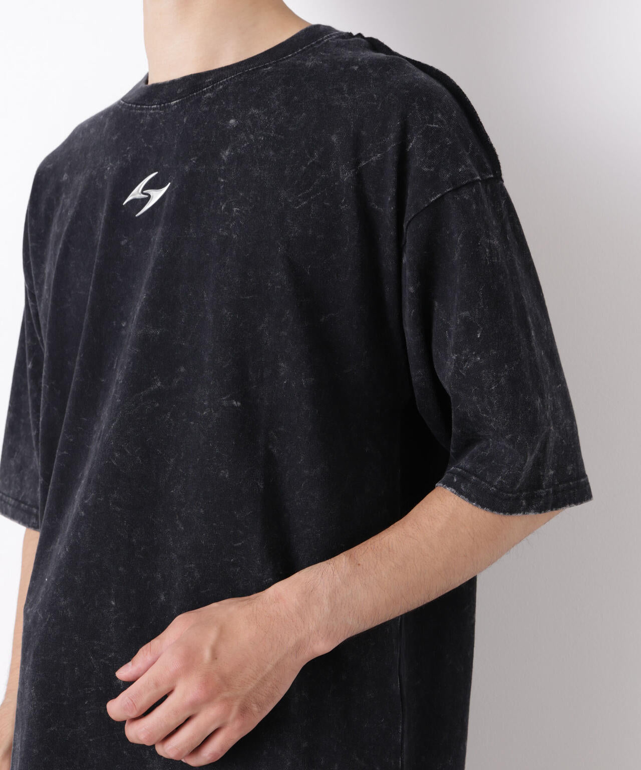 ワンポイントピグメントTシャツ 半袖
