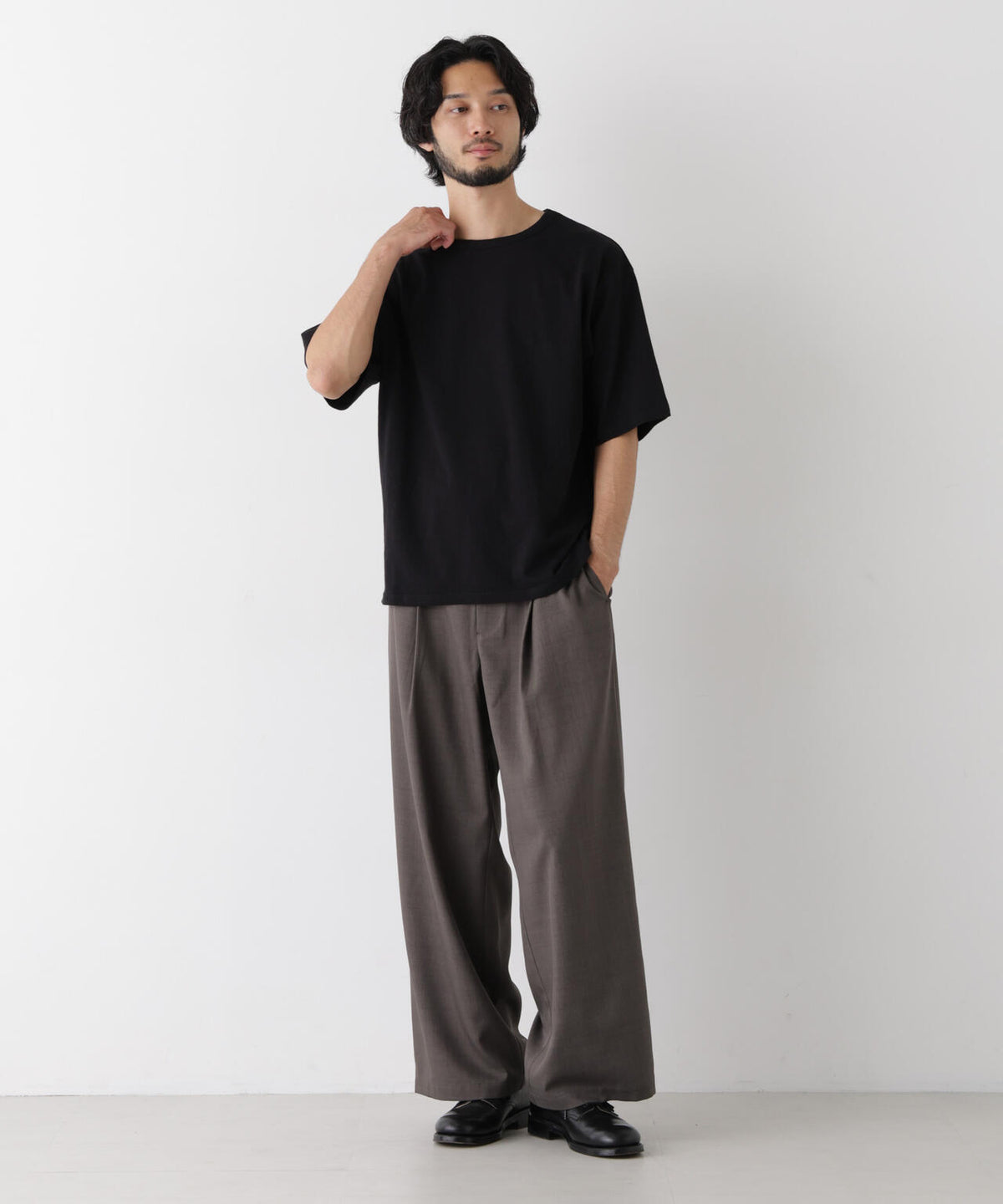 スラブワイドTシャツ 半袖