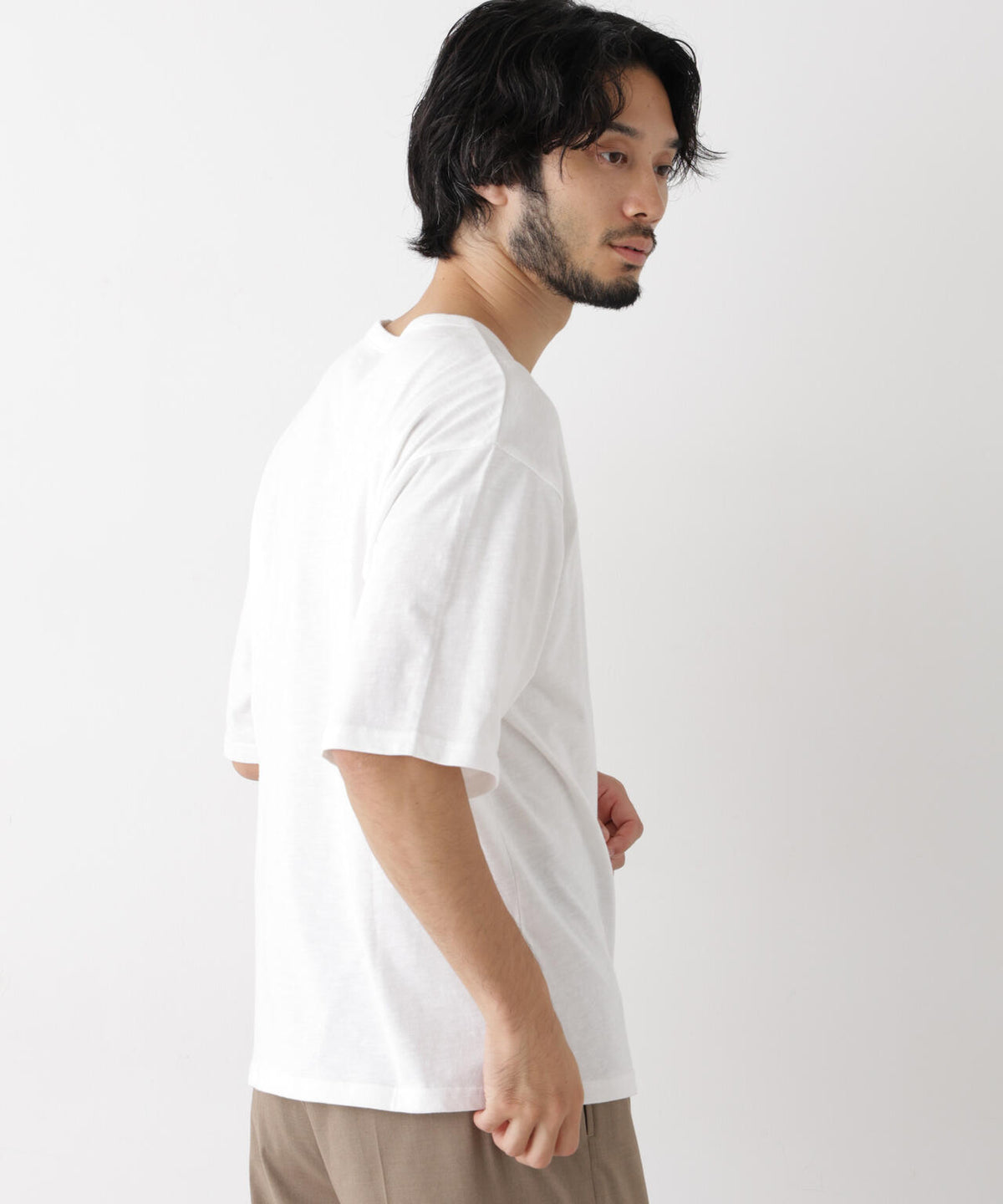 スラブワイドTシャツ 半袖