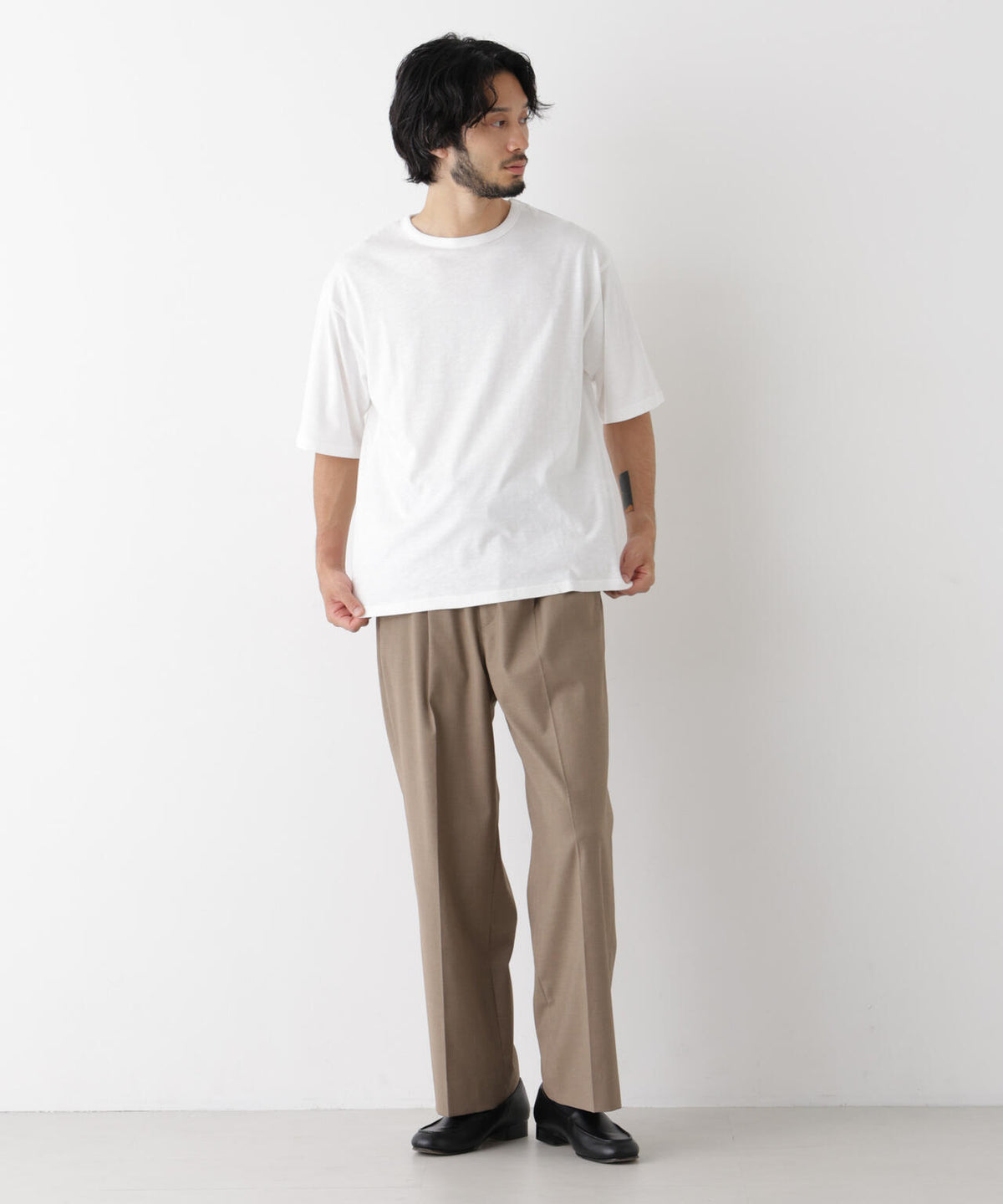 スラブワイドTシャツ 半袖