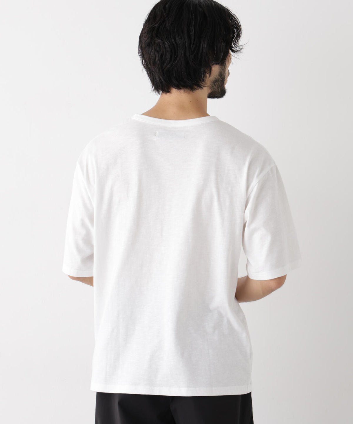 スラブヘンリーワイドTシャツ 半袖