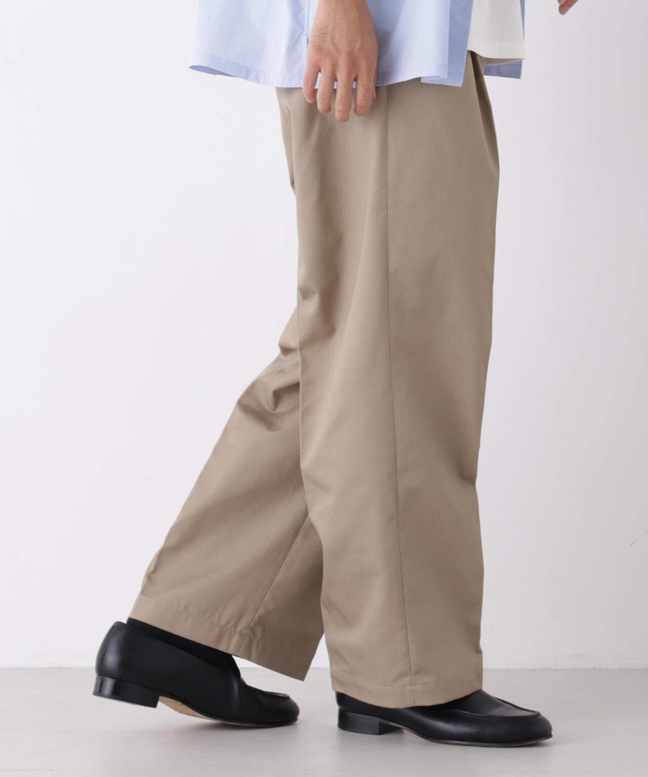 TCツイル2タックワイドパンツ