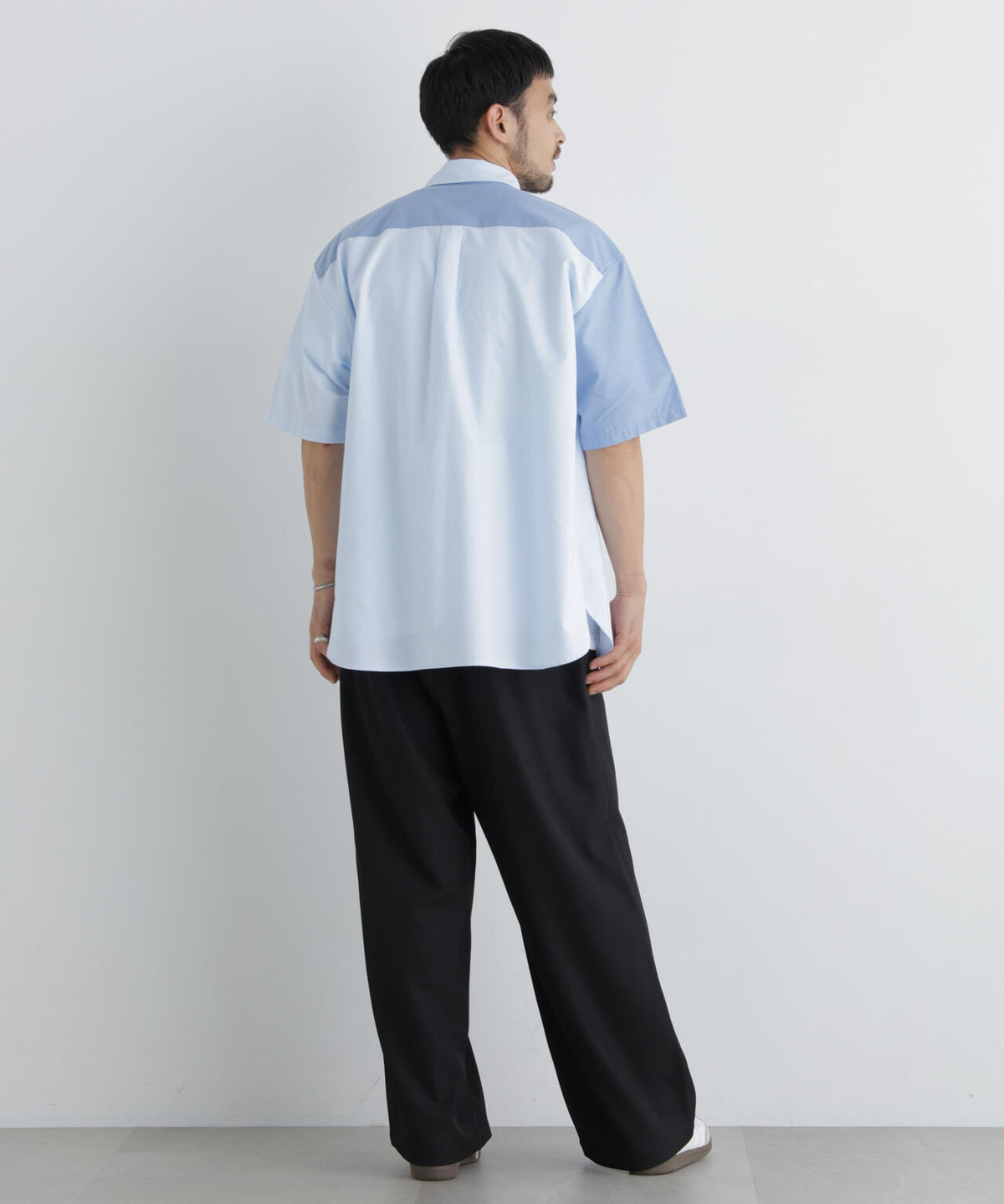 ポリエステルツイル ワイドパンツ